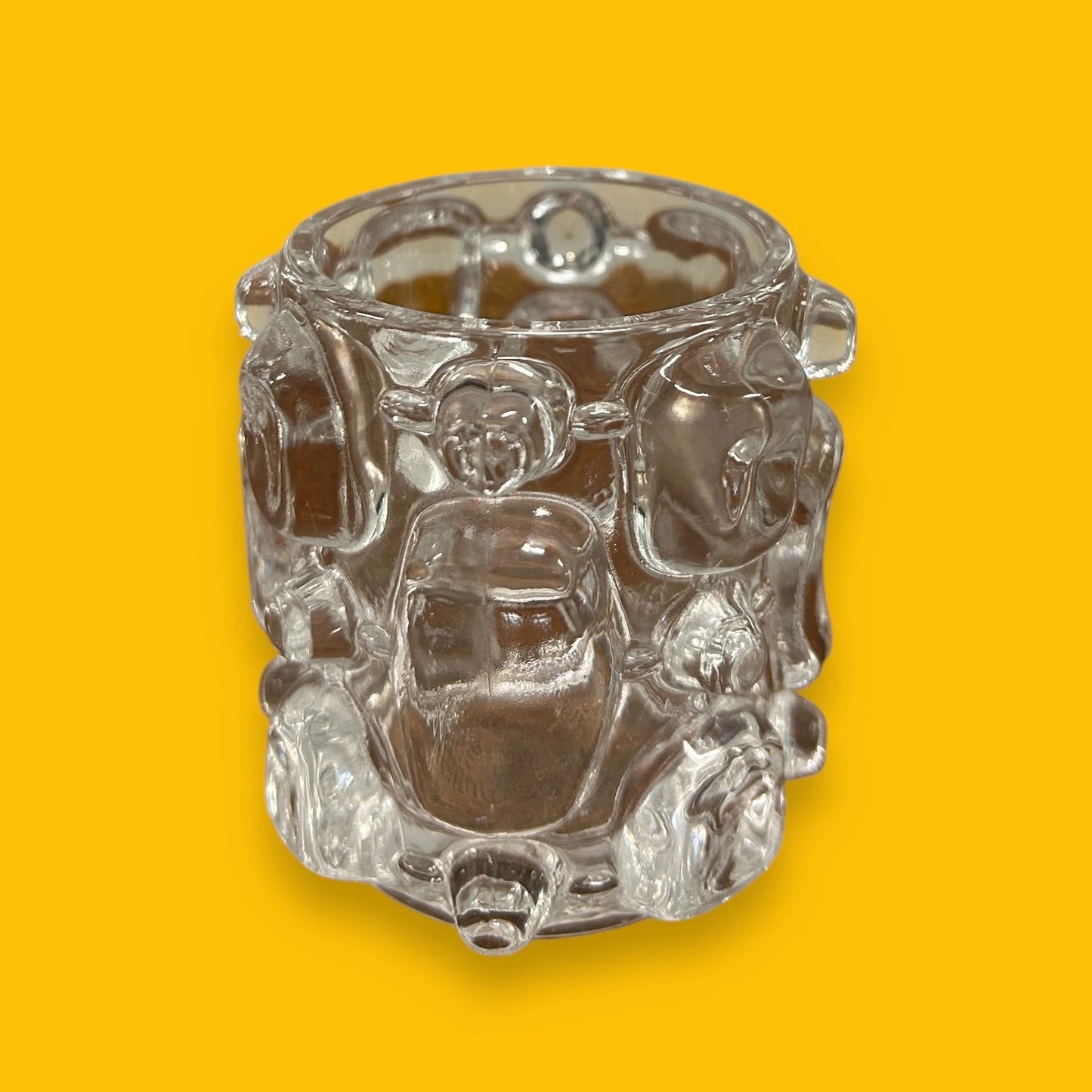 Mid Century Clear Bubble German Vase