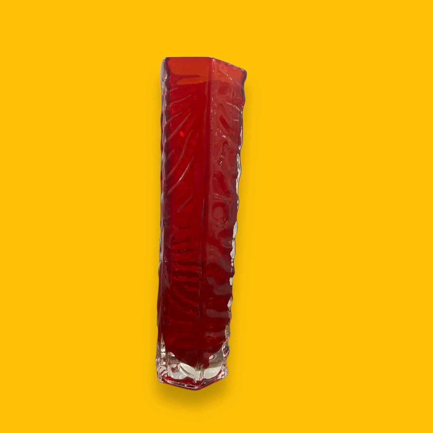 Mid Century Japanese Lava Glass Vase