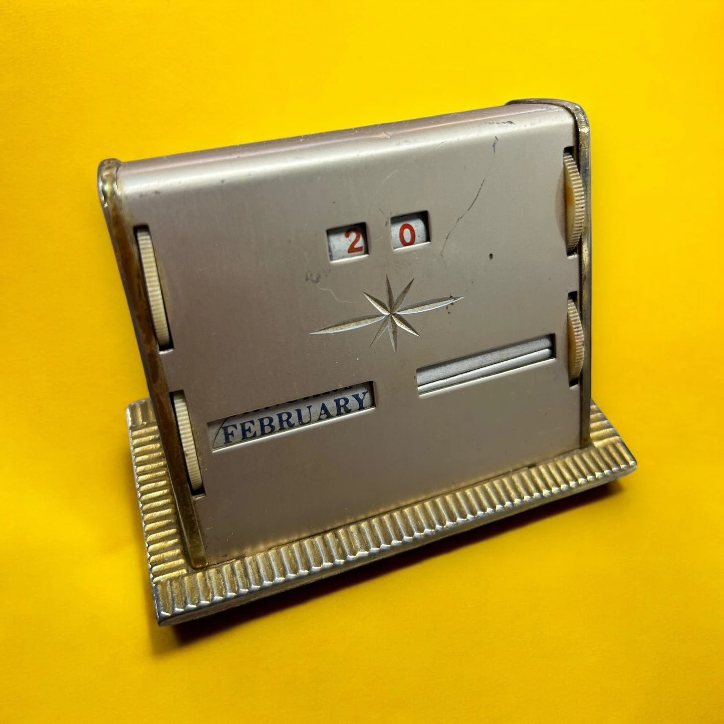 Mid century perpetual desk calendar