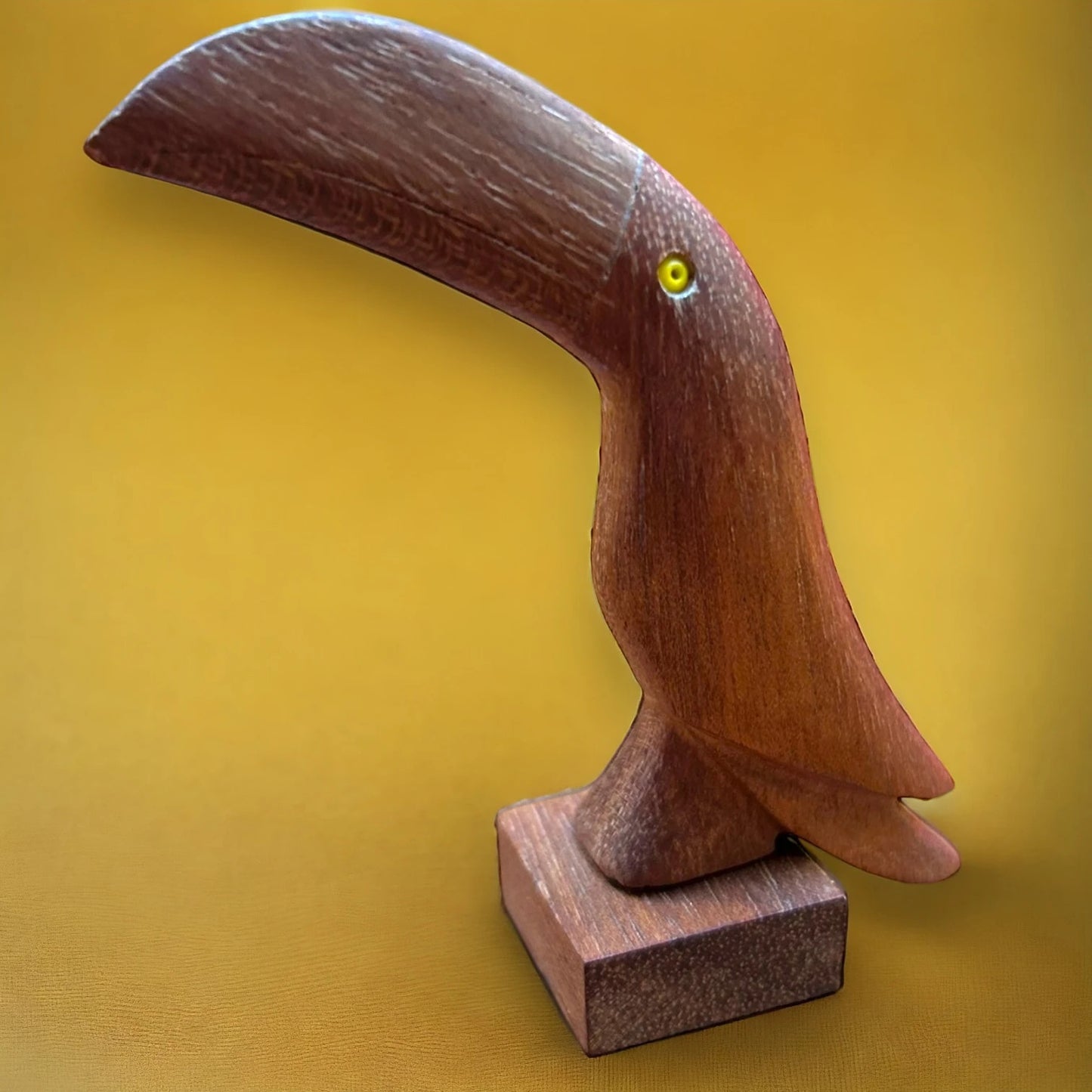 Mid Century Teak Wood Toucan Letter Holder