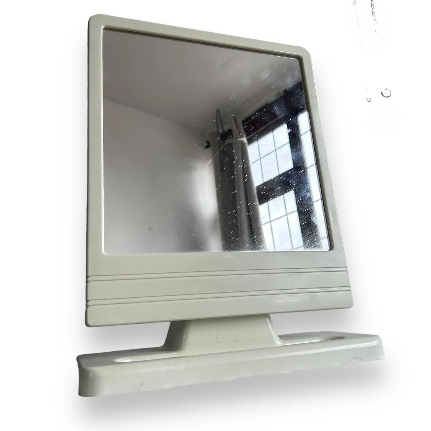 Mid century mint green tilting vanity mirror