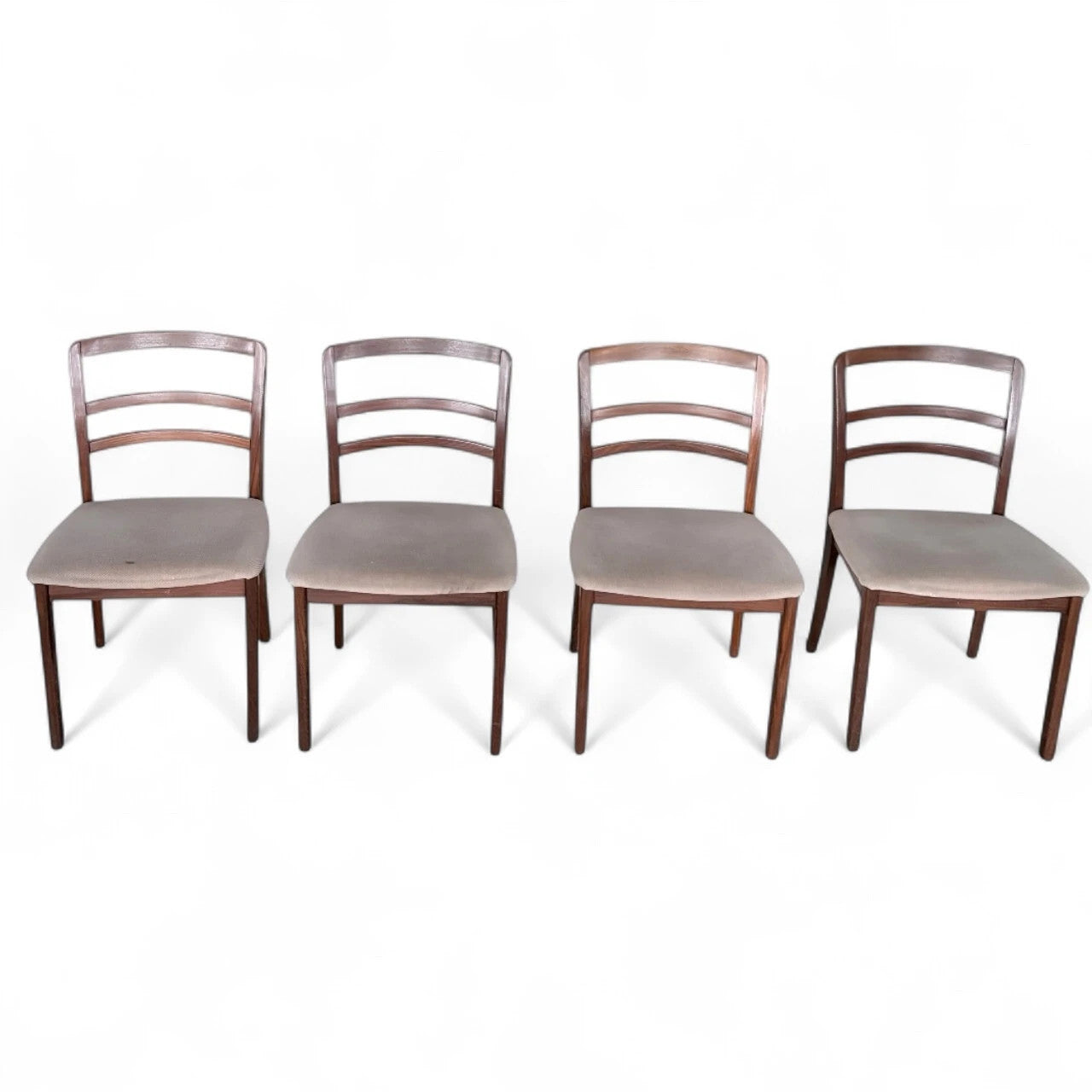 Set of 4 G Plan Ladder Back Dining Chairs | Mid-Century Teak
