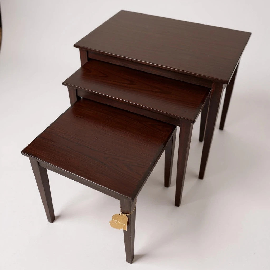 Mid Century Modern Danish Rosewood Nesting Tables