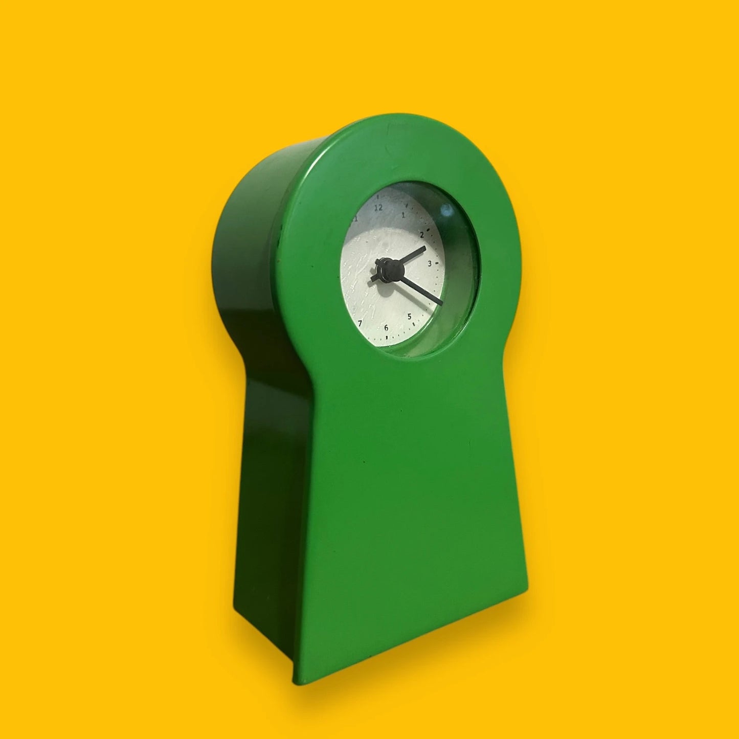 Vintage 90s Ikea Keyhole Green Clock