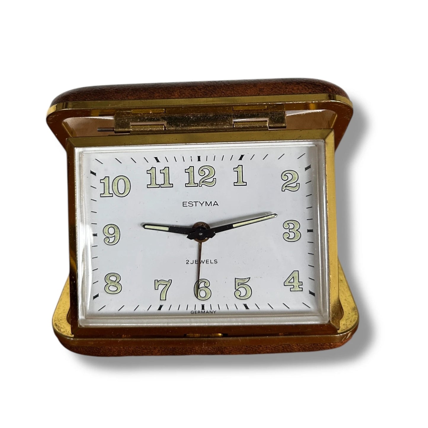 Mid Century Vintage Estyma Travel Table Clock