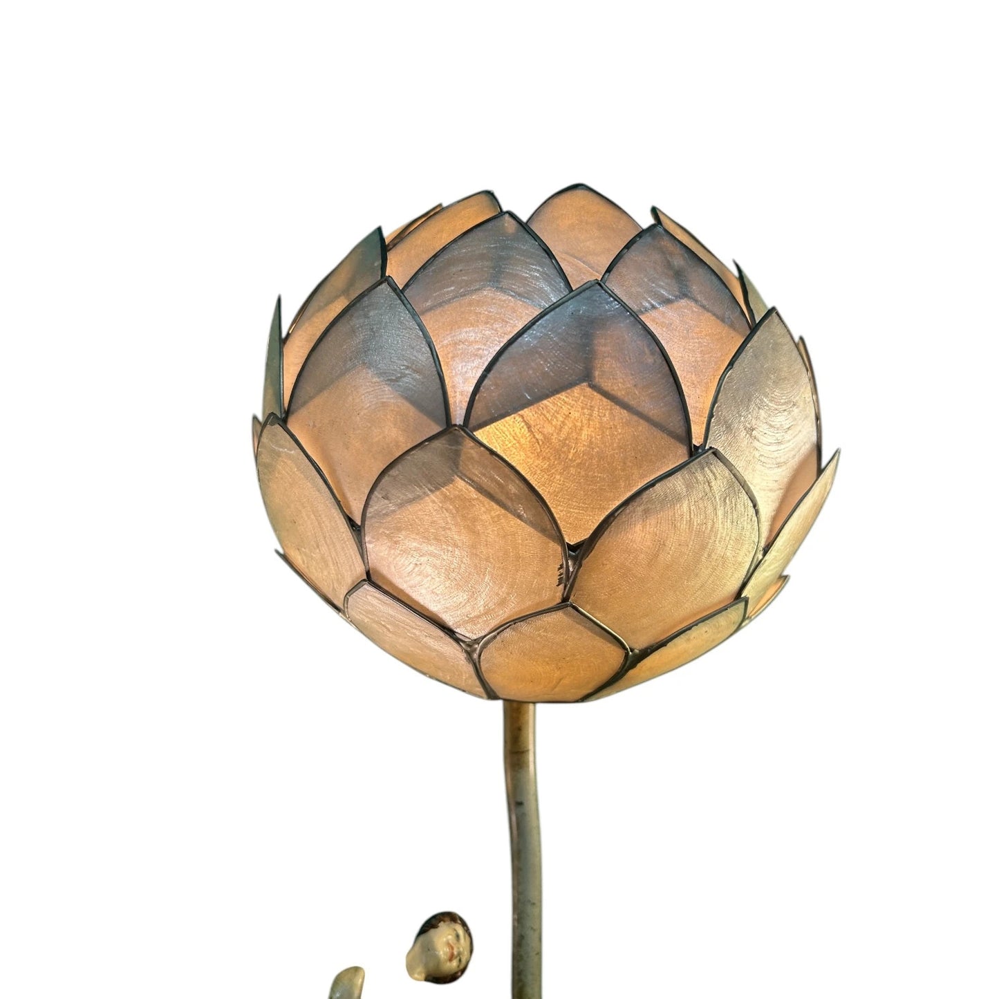 Vintage Art Deco Lotus Flower Lamp