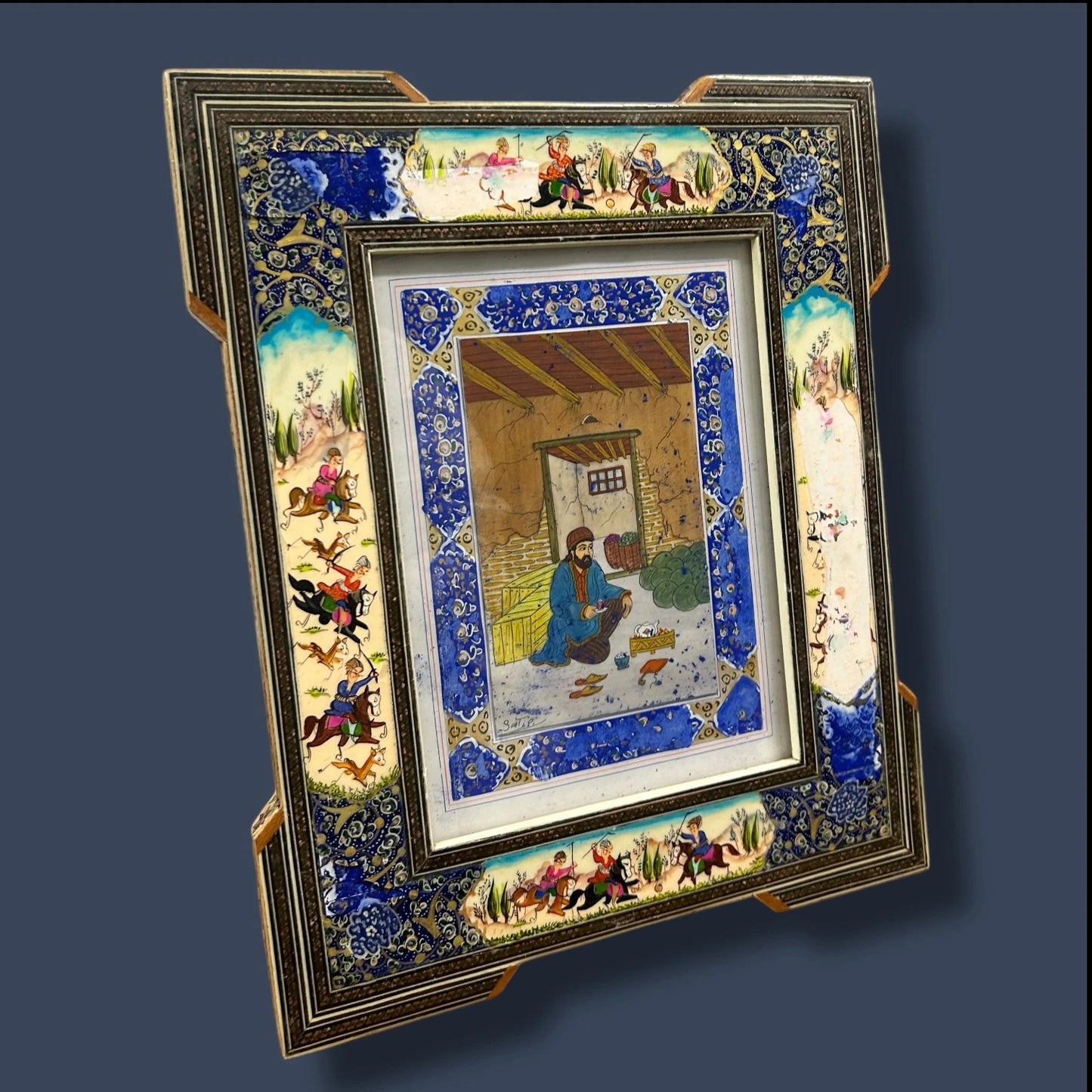 Vintage Persian Watercolour Painting