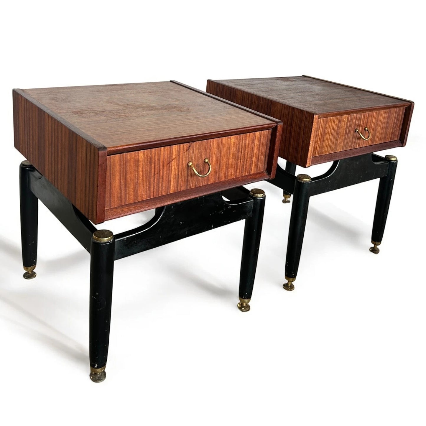 Mid Century G Plan E Gomme Pair of Vintage Bedside Tables