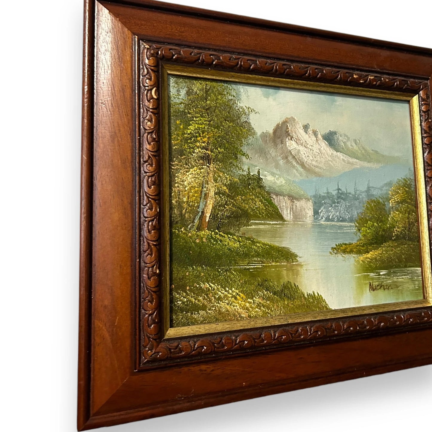 Vintage 1960s Nature Landscape Oil Painting