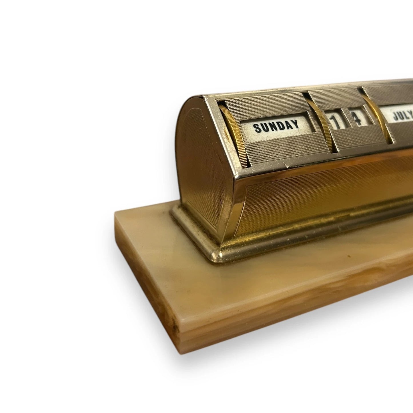 Mid Century Brass Perpetual Calendar