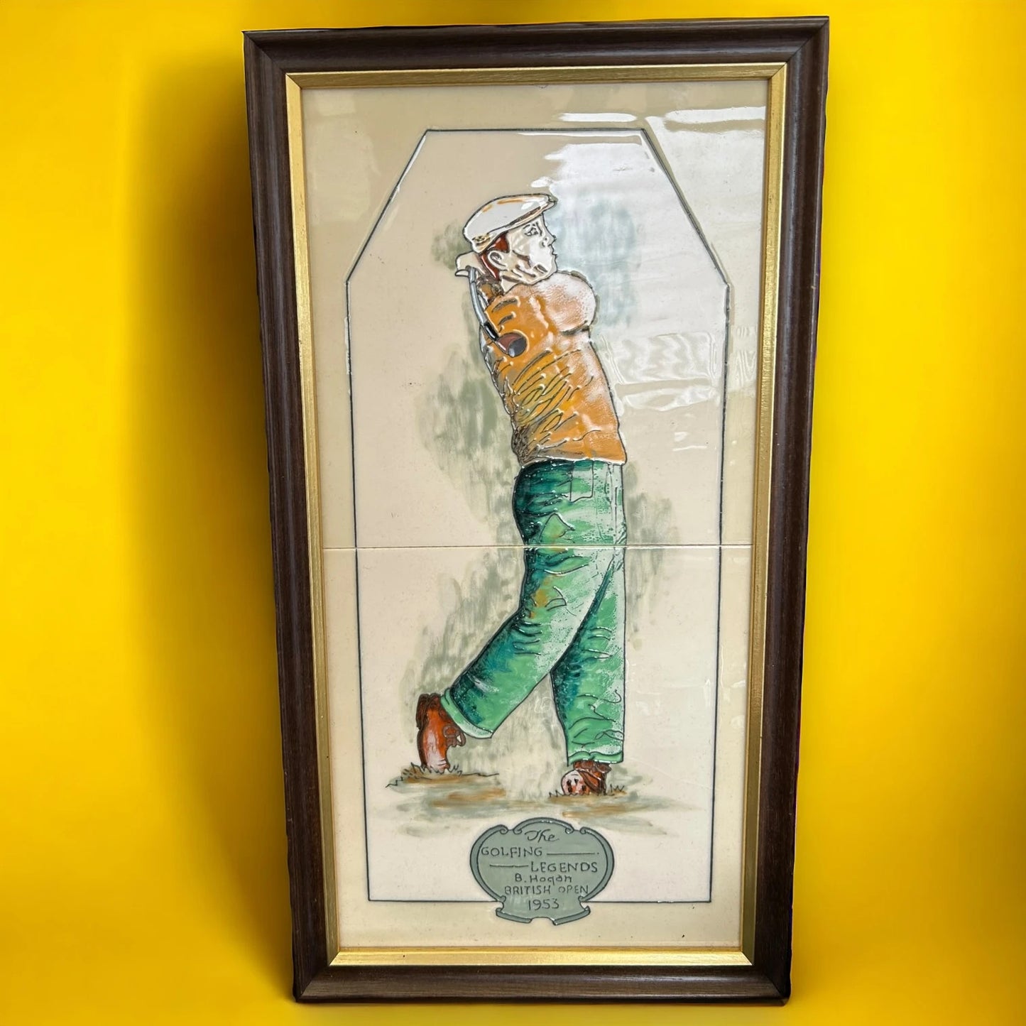 Vintage 1970s Golf Majolica Tiles