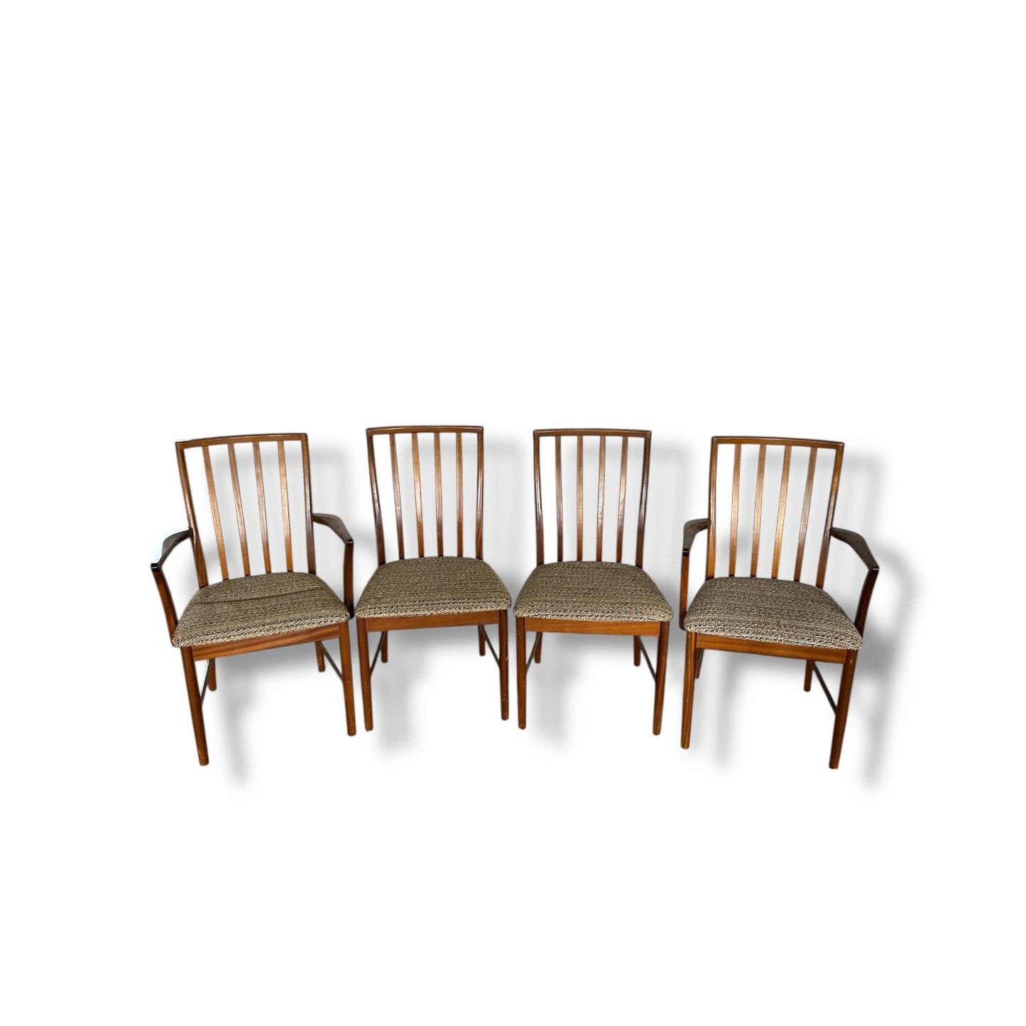 Set of 4 McIntosh Mid Century Modern Dining Chairs – 2 Armchairs & 2 Side Chairs