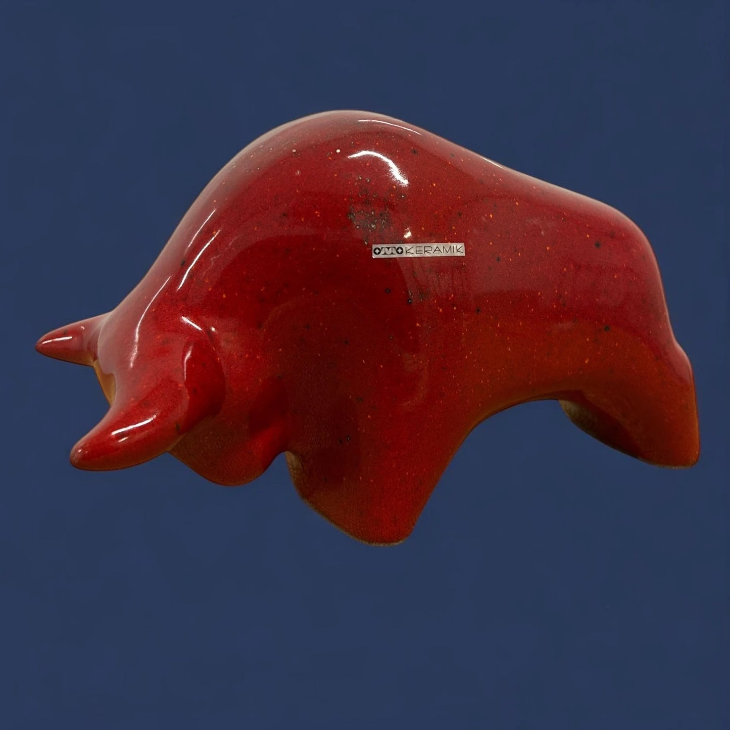 Mid Century Otto Keramik West German Lava Bull Pottery