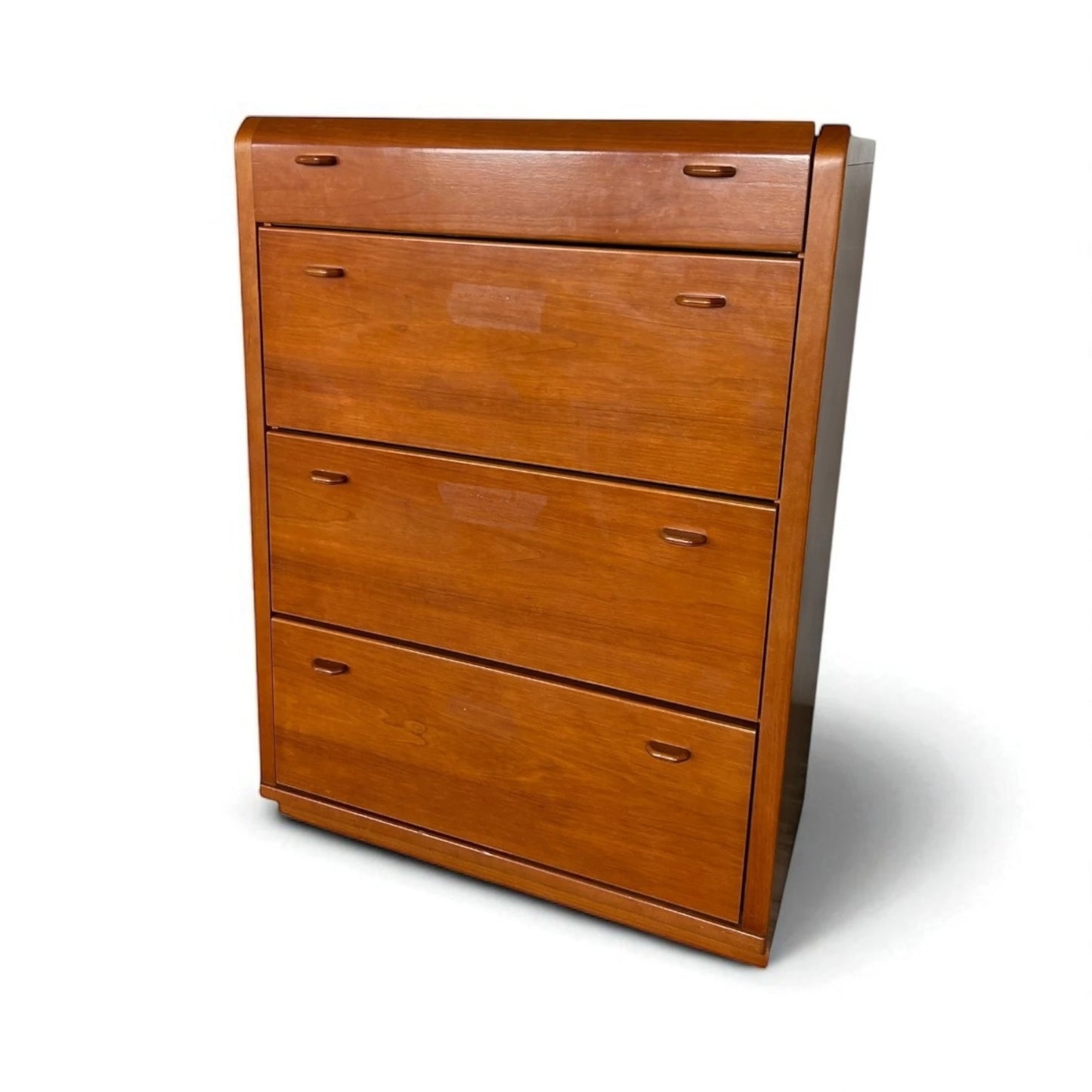 Vintage German Mid Century Chest of Drawers – Teak Tallboy Storage Cabinet