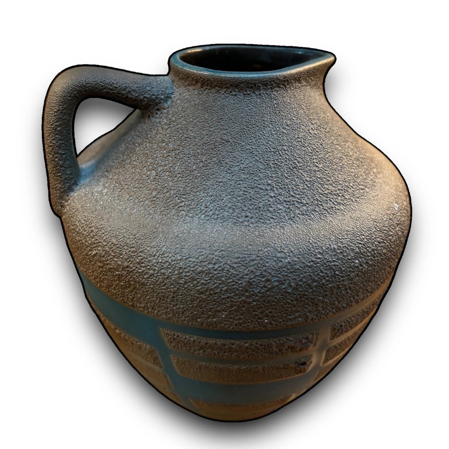 Mid Century West German Lava Pottery Jug