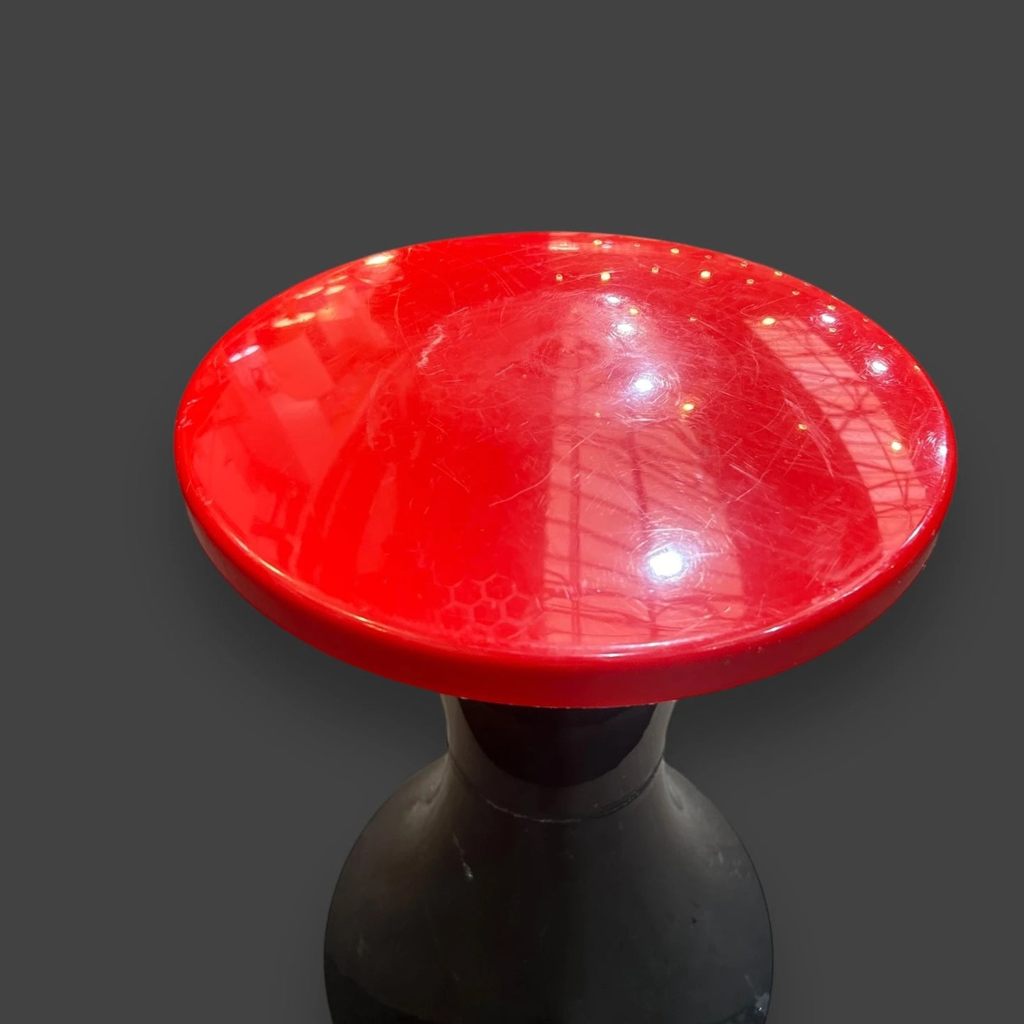 Mid Century Tam Tam Red and Black Stool