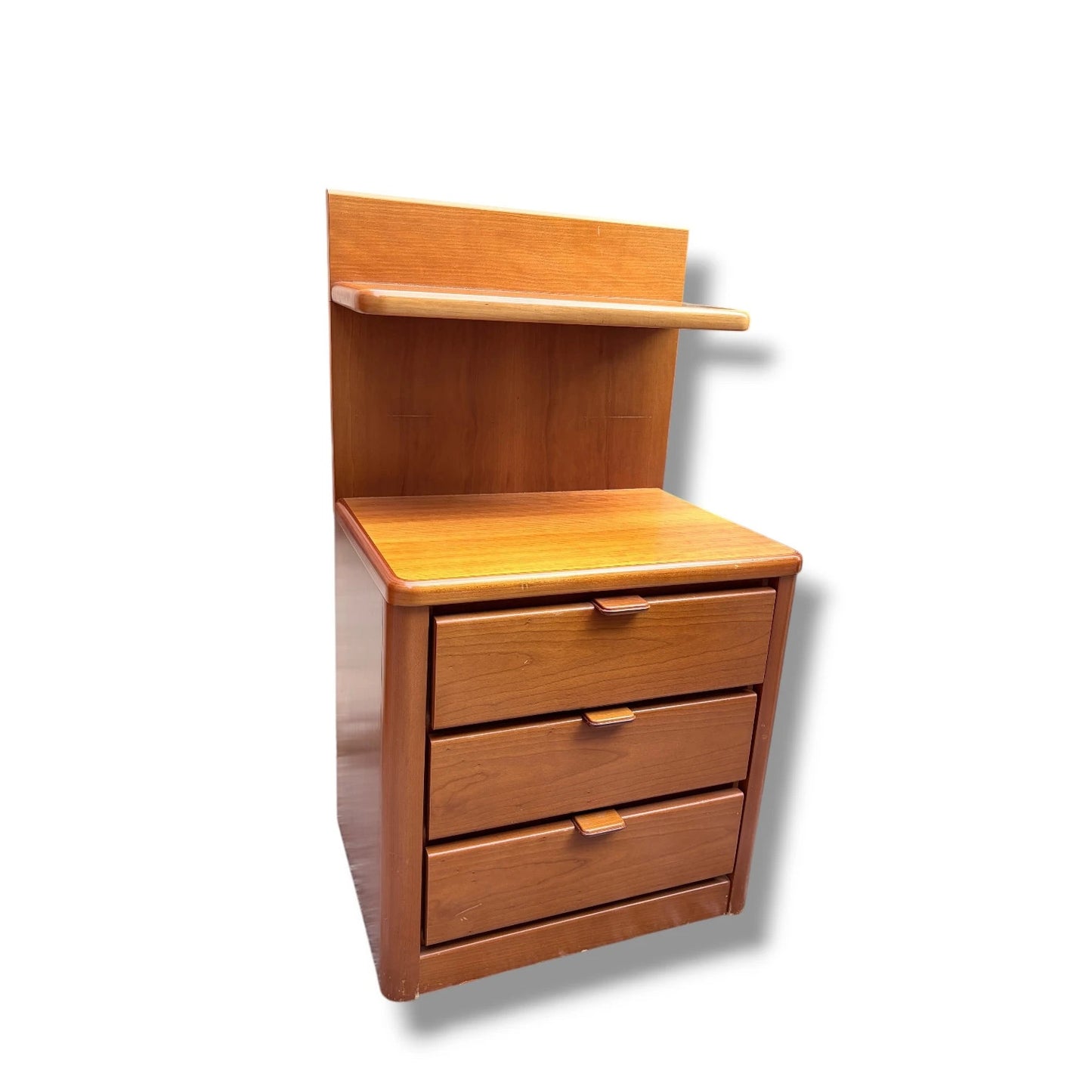 Mid Century Hülsta Teak Bedside Cabinet with Shelf | Vintage German Nightstand