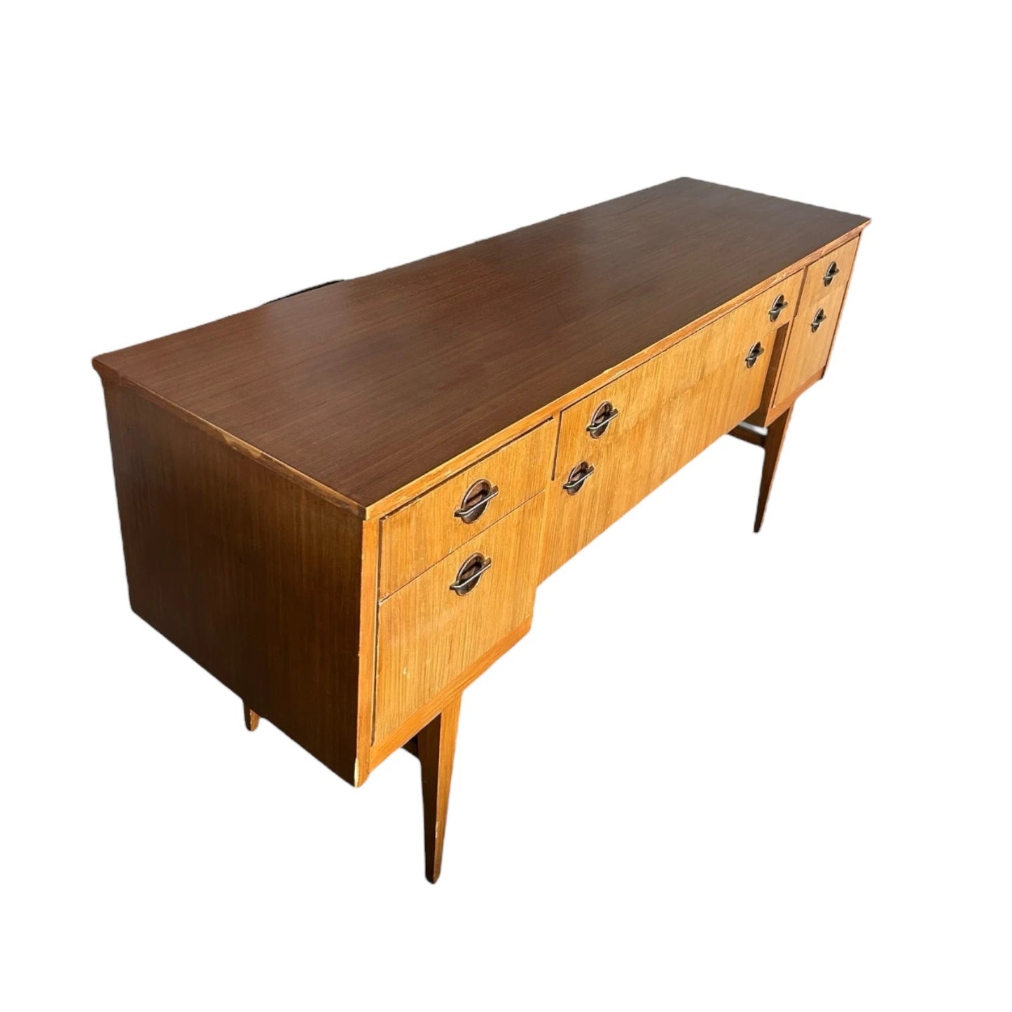 Mid Century Austinsuite Sideboard | Vintage Teak Desk Credenza