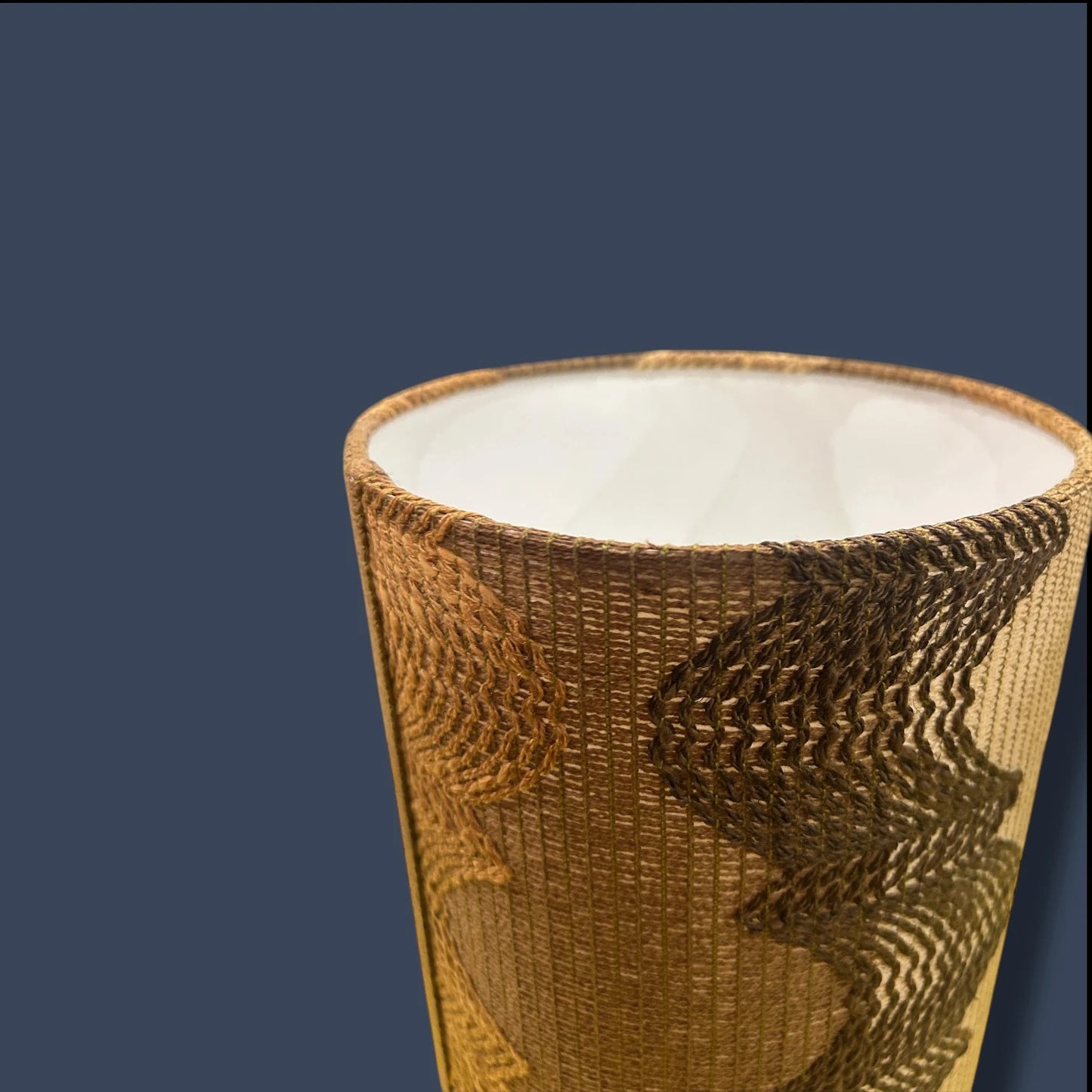 Mid century quirky swirly lampshade