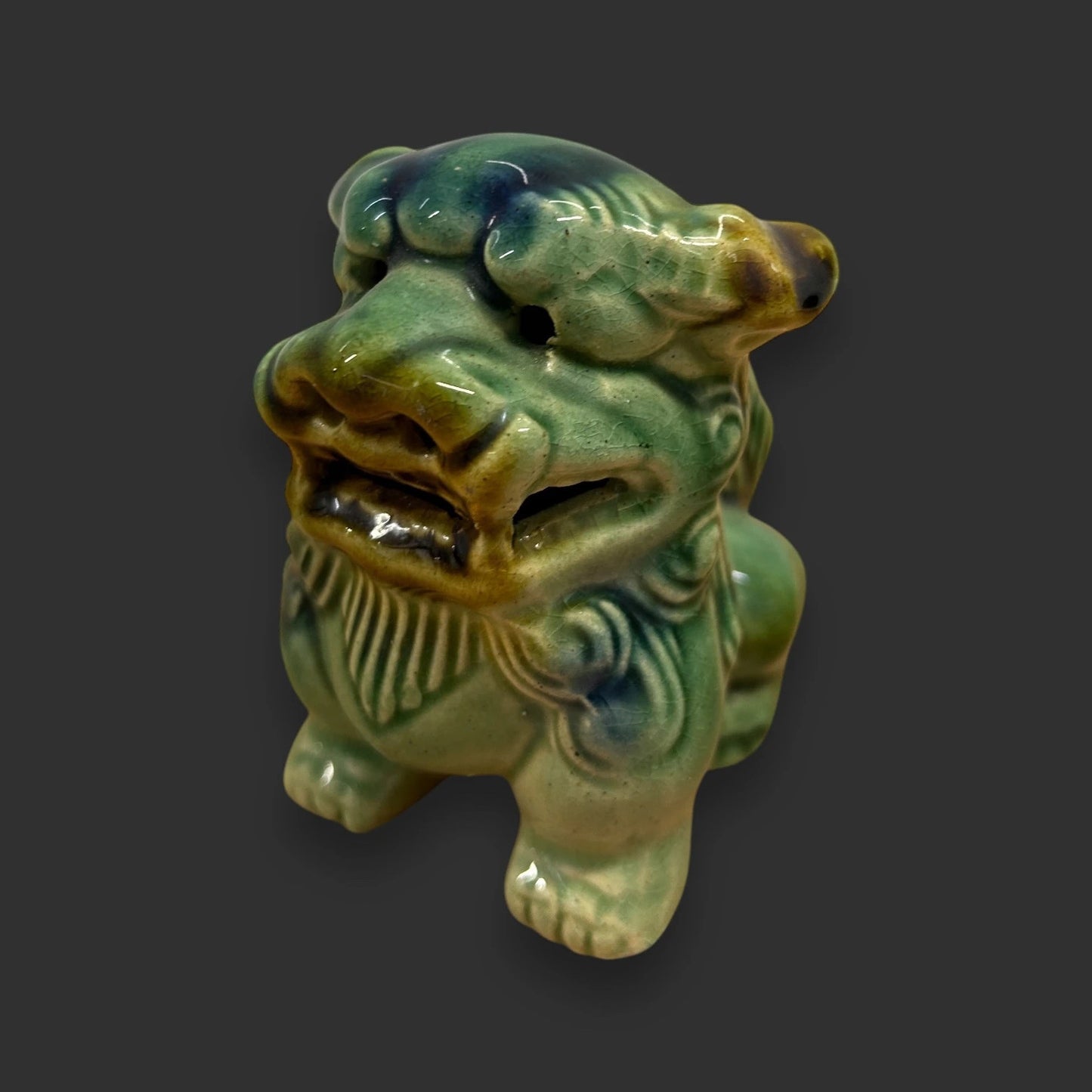 Vintage 1970s Chinese ceramic foo dog
