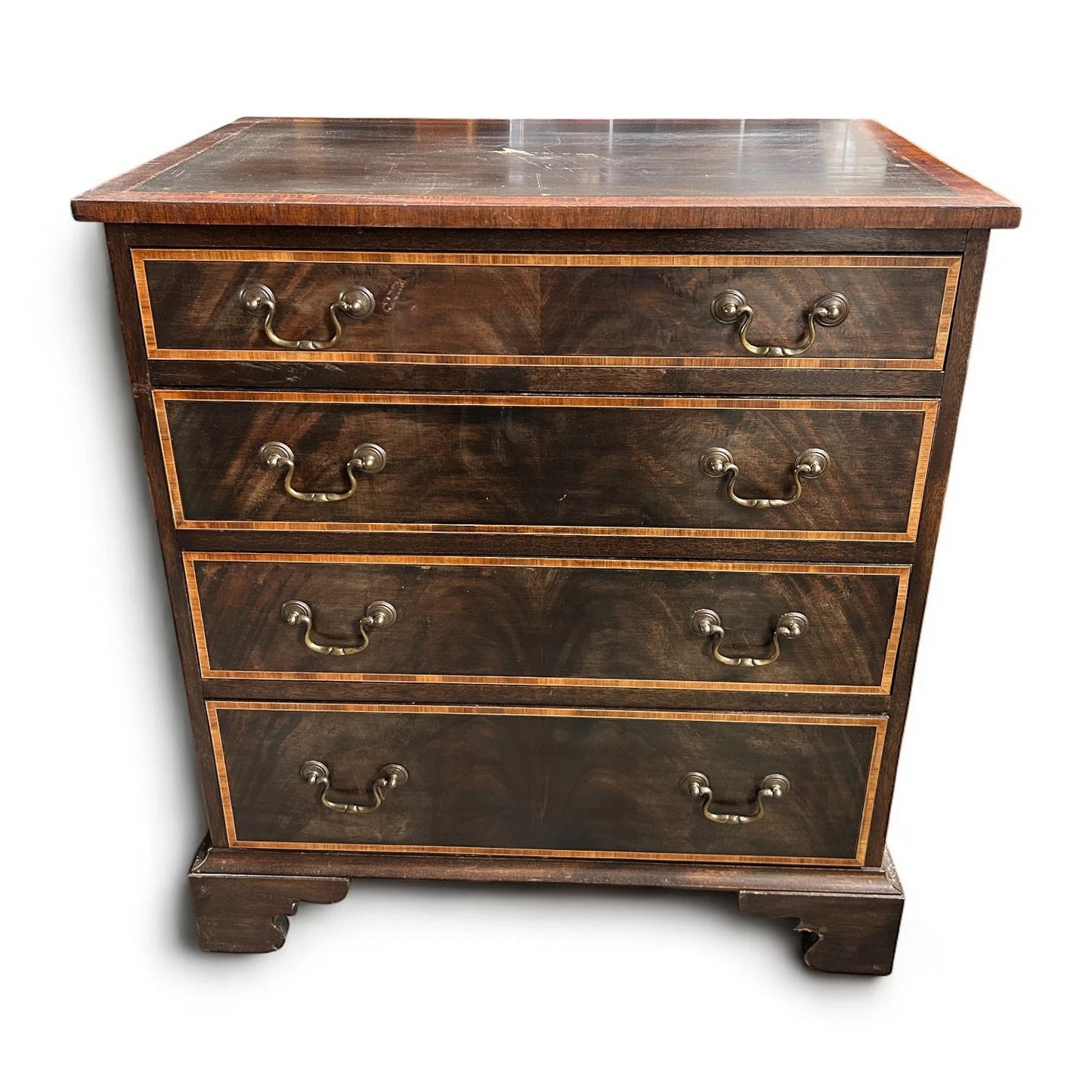 Mid Century Modern English Walnut Chest of Drawers