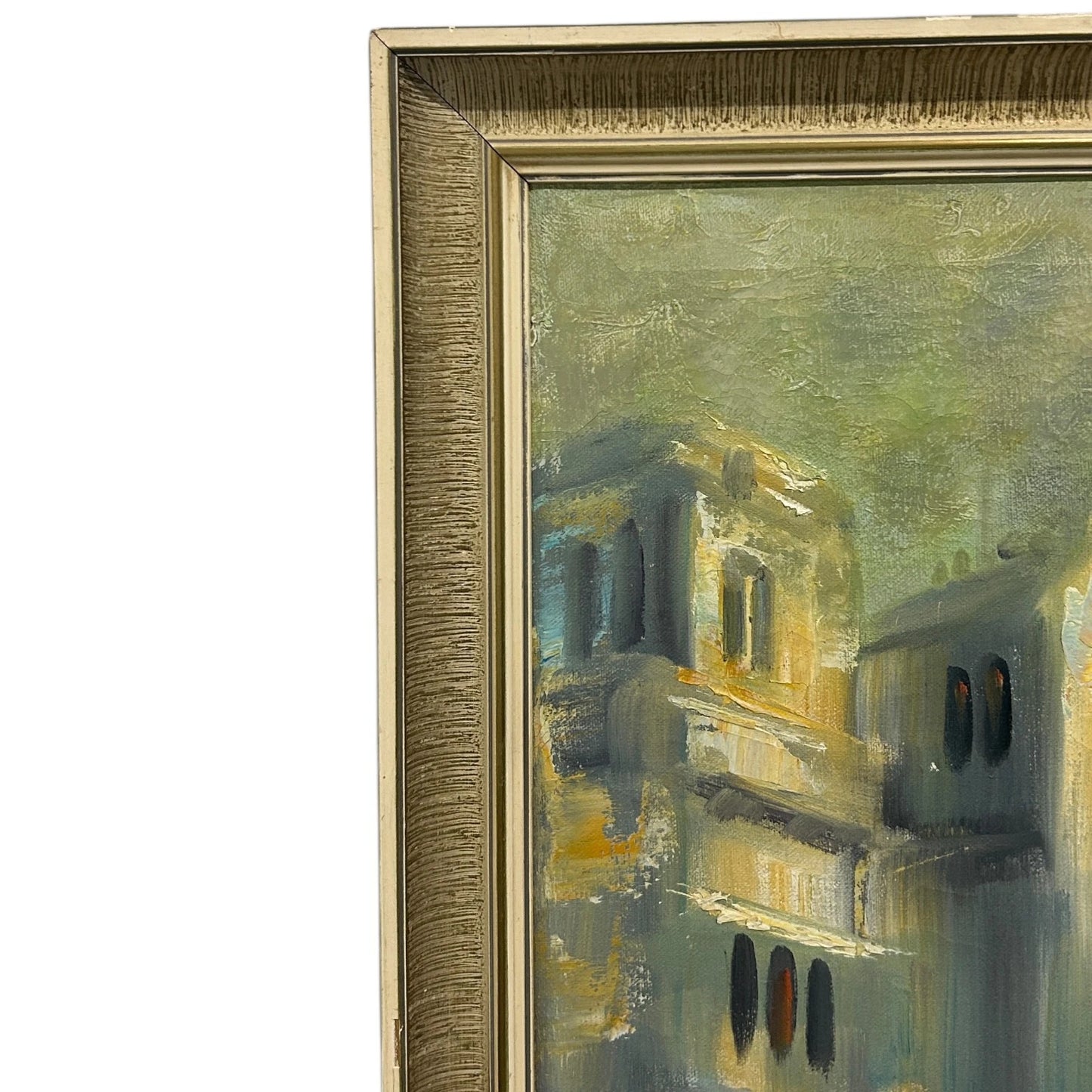 Mid Century Parisian Oil Painting