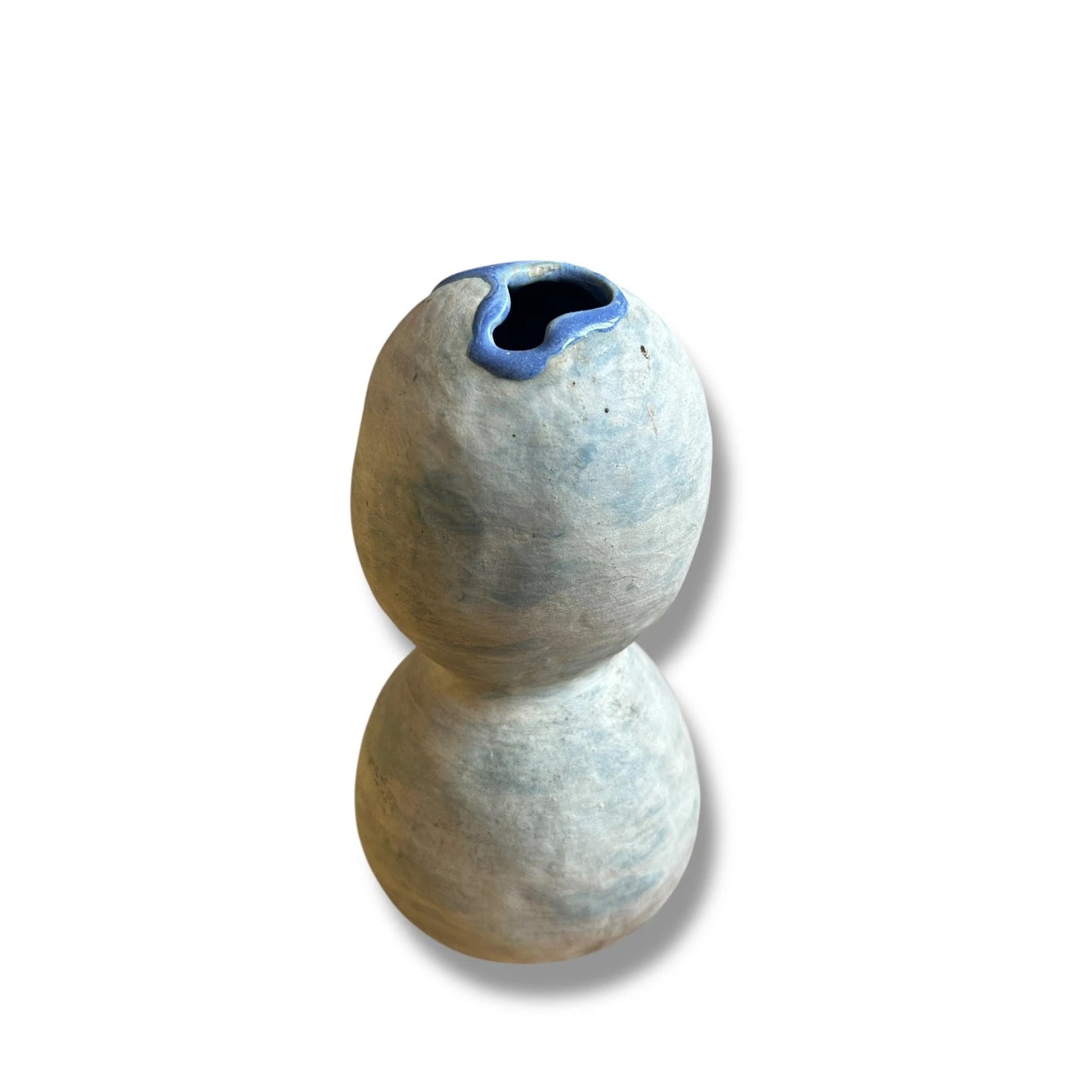 Mid Century Vintage Studio Pottery by Averil Ainley Gourd Shaped Brutalist Vase