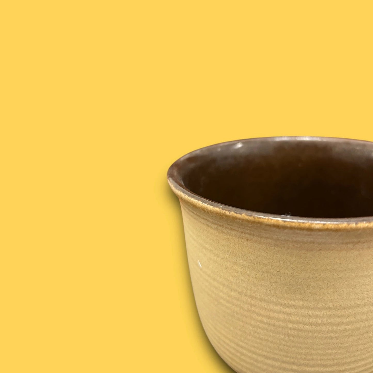 Mid Century West German Beige Plant Pot