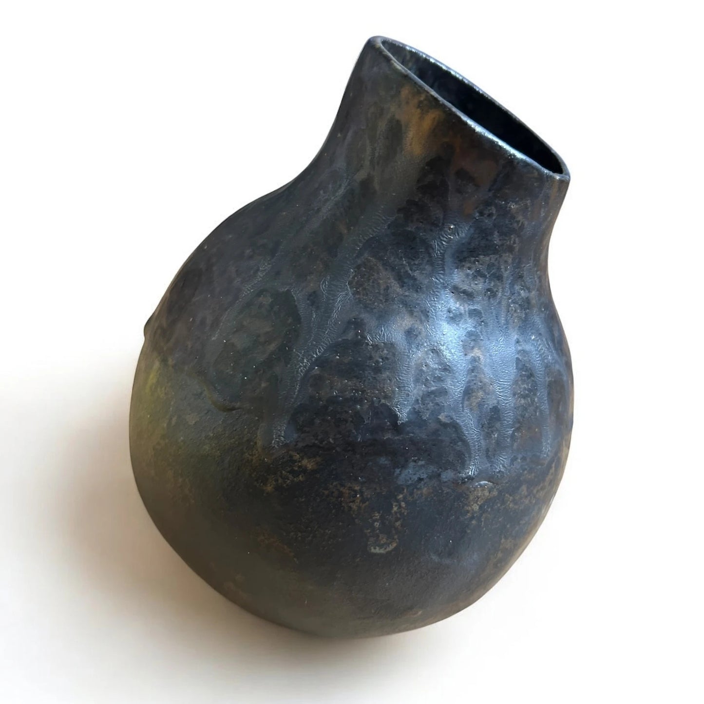 Mid Century Studio Pottery by Averil Ainsley Black Vase