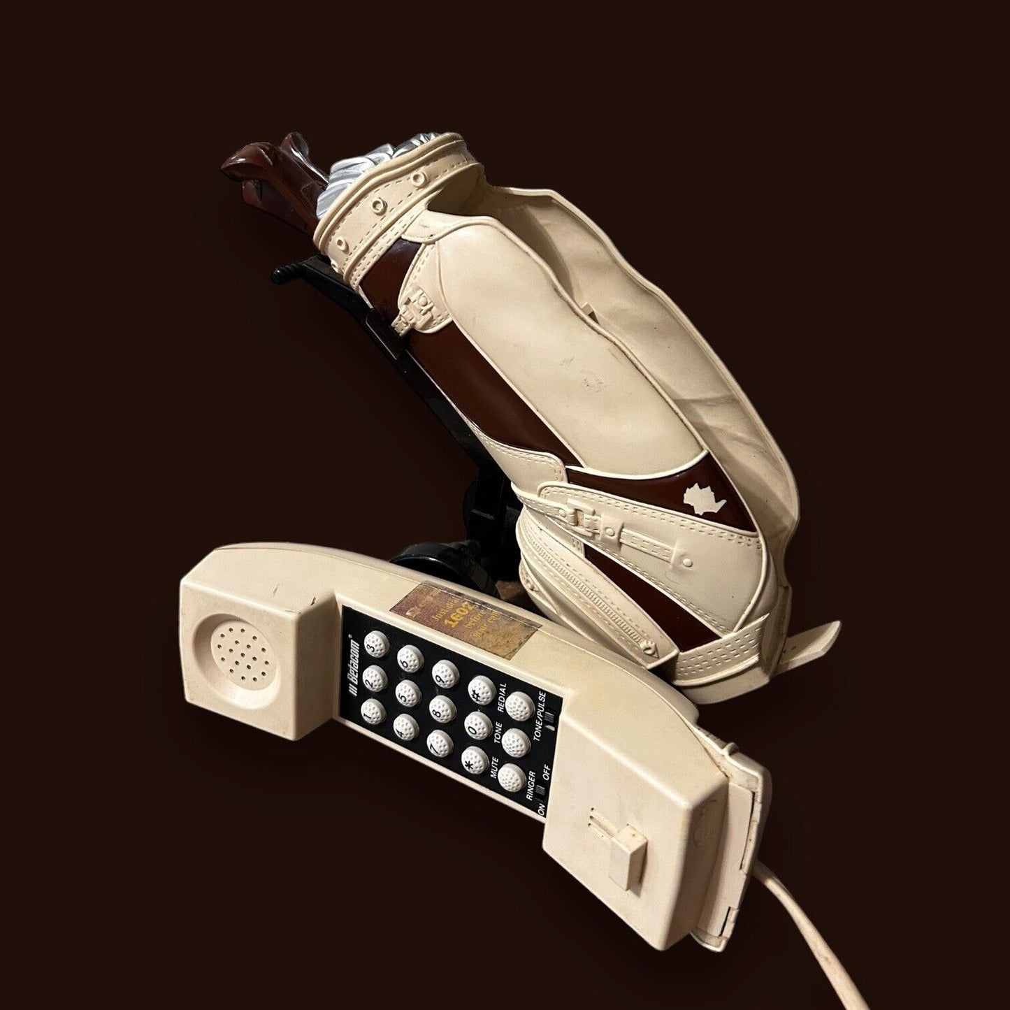 Vintage 80s Golf Clubs Telephone Landline