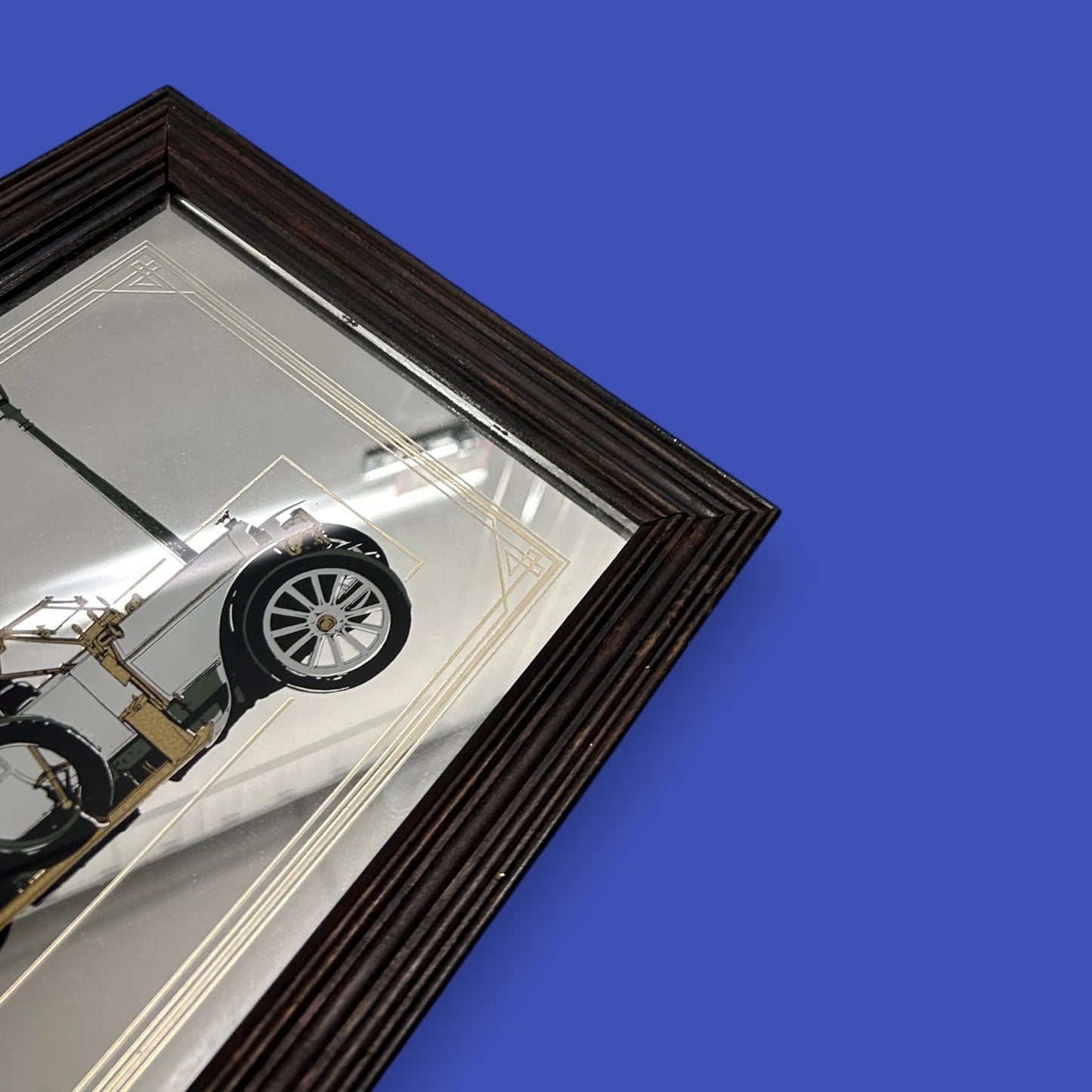 Vintage 1970s Mercedes mirror frame