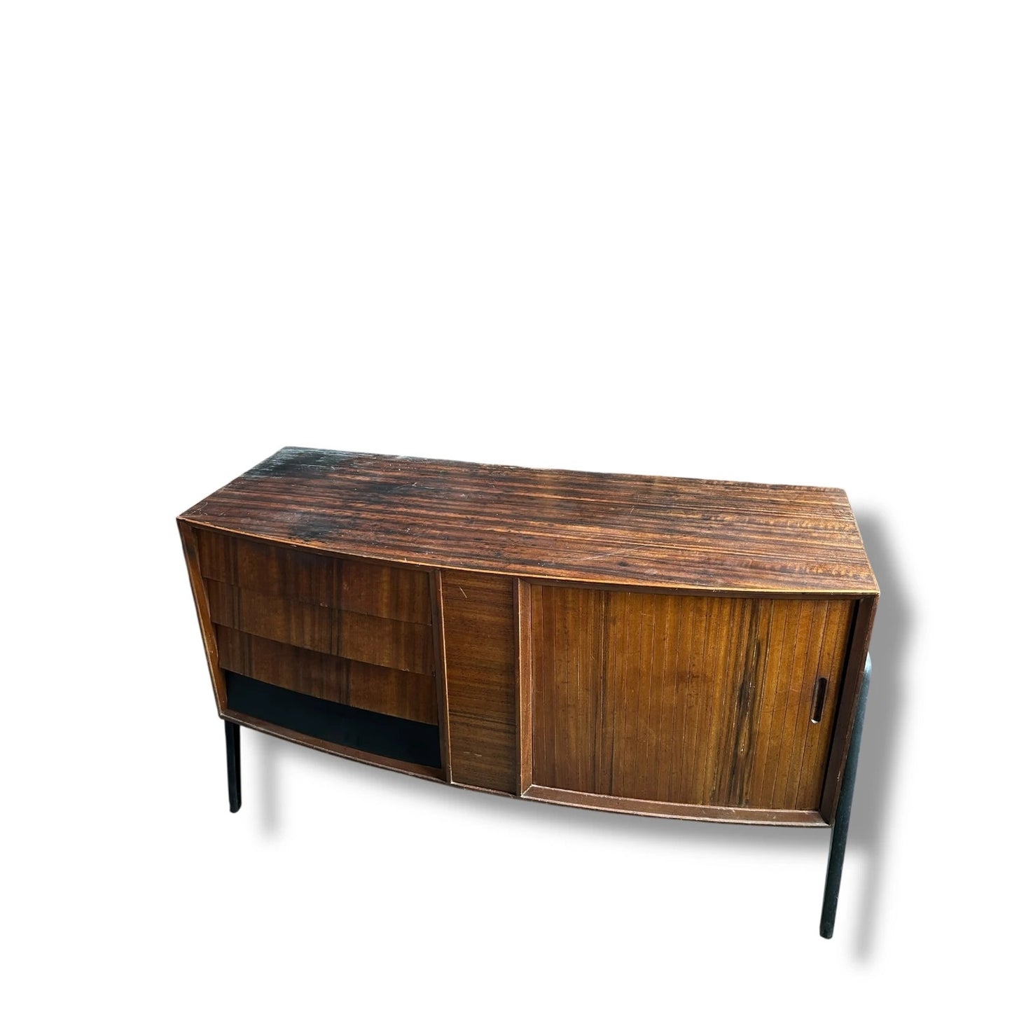 Mid Century Modern Afromosia Teak Sideboard Credenza by Herbert Gibbs