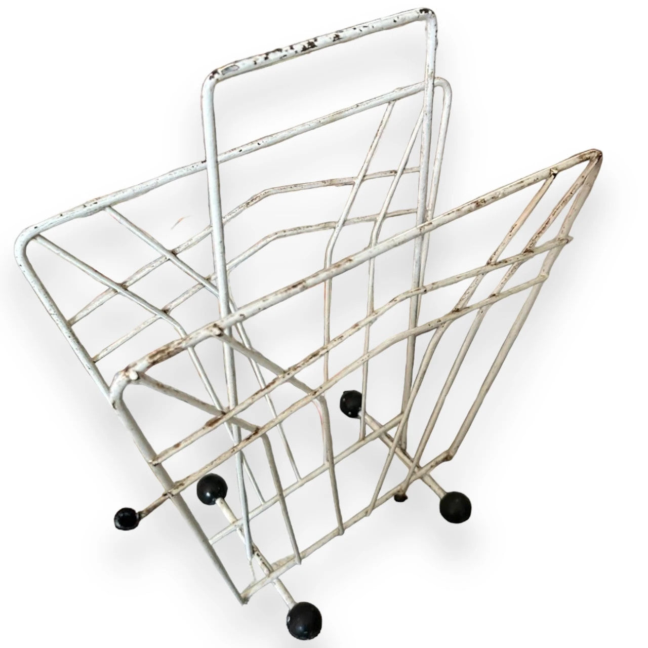 Mid Century Sputnik Magazine Storage Rack