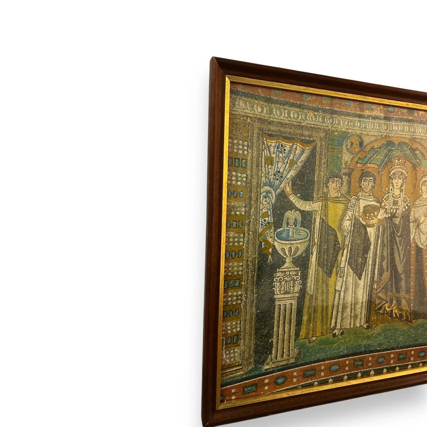 Vintage 1980s Empress Theodora Christian Framed Art