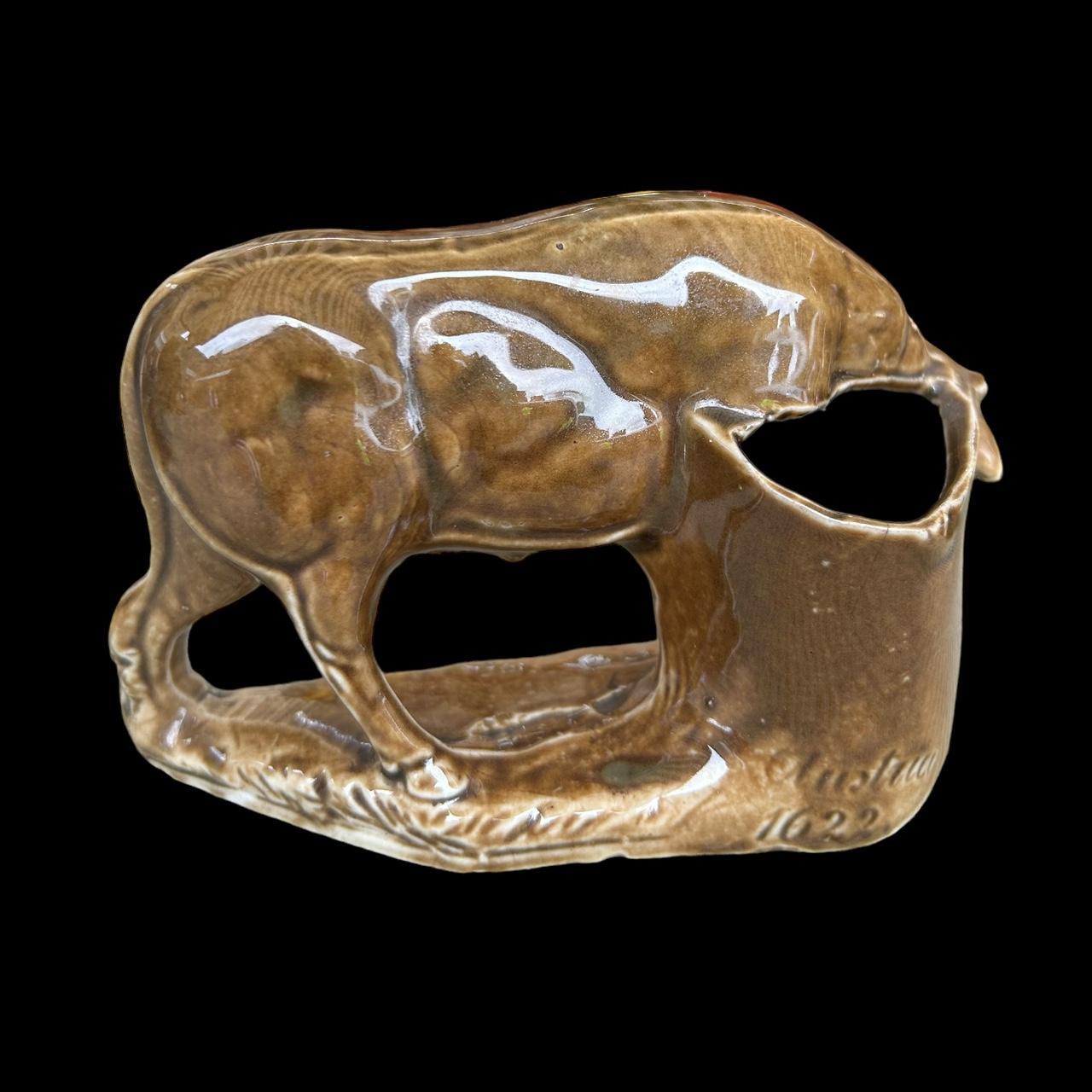 Vintage 1960s Ceramic Bull Milk Creamer