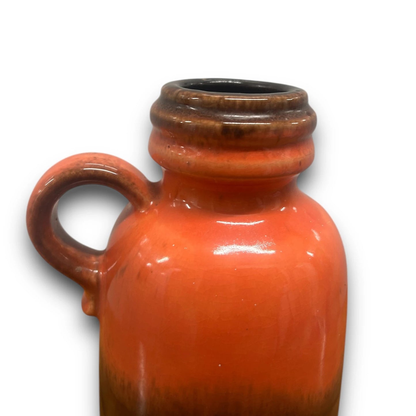 Mid Century West German Lava Pottery Jug