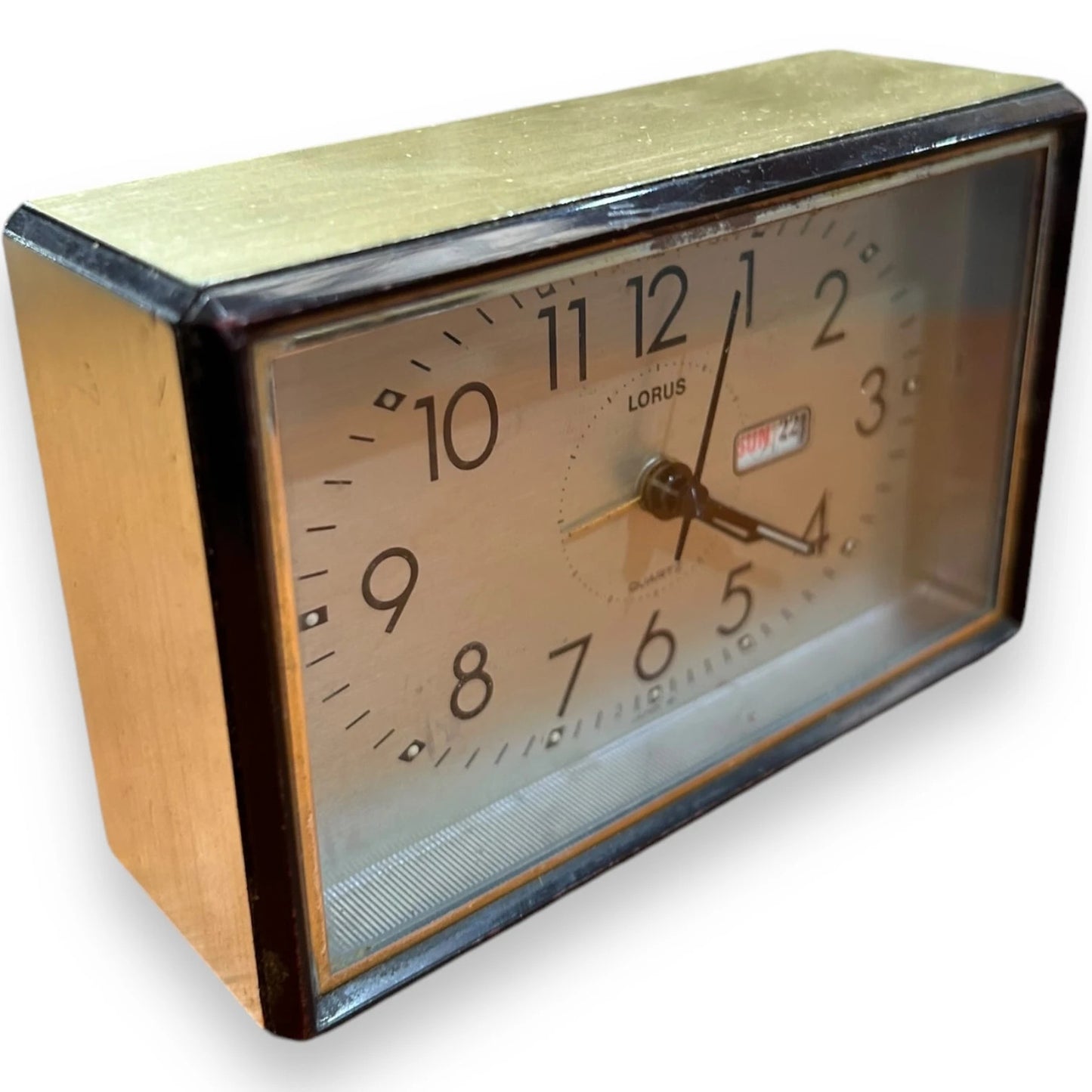 Mid Century Lorus Table Clock