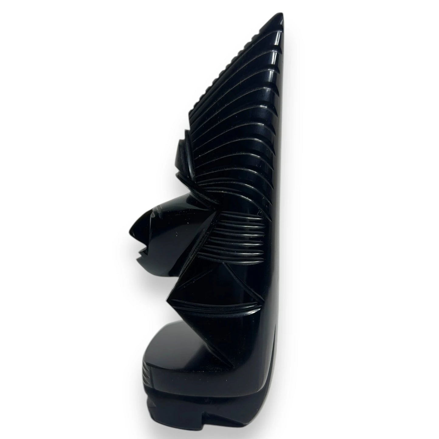 Vintage 1960s Aztec Obsidian Statue