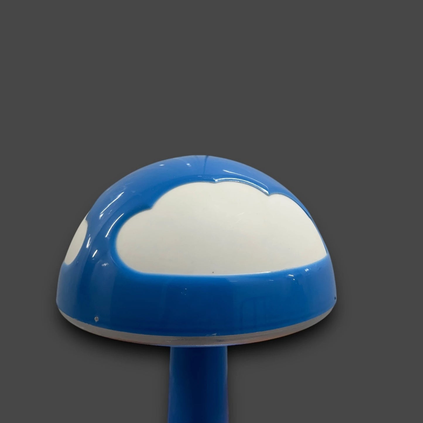 Vintage 90s Ikea Blue Mushroom Lamp