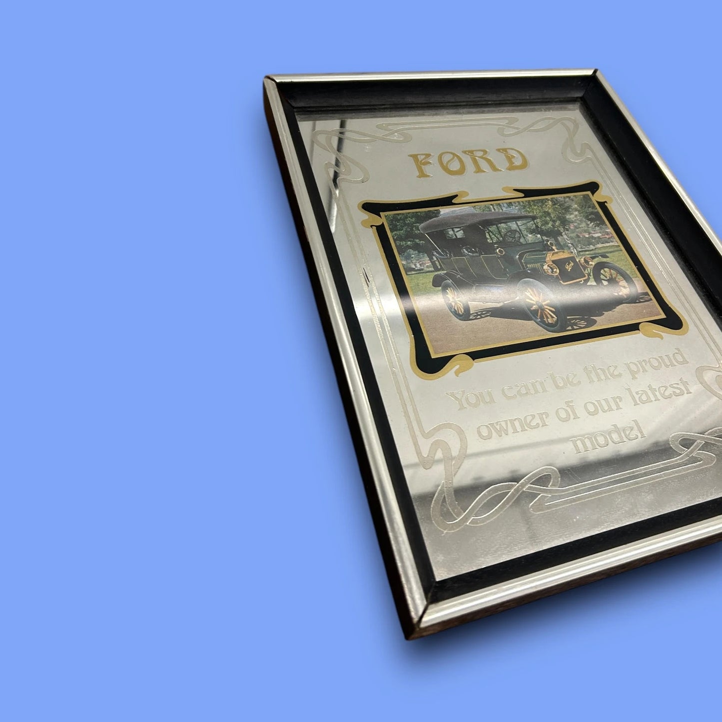 Vintage 1970s Ford Wall Mirror