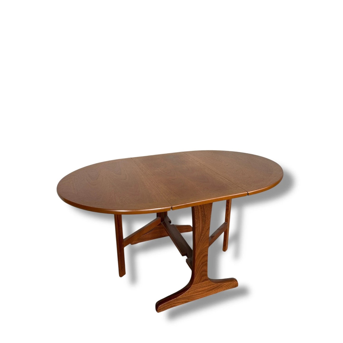Mid Century Modern Nathan Teak Small Drop Leaf Table