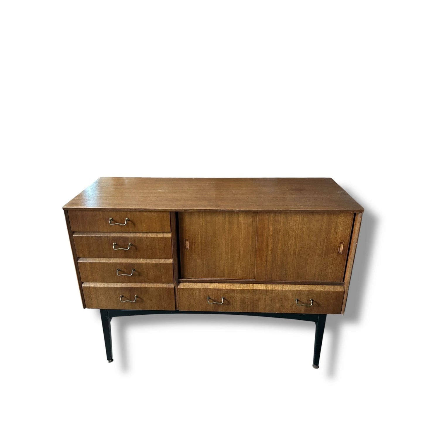 Mid Century Modern Nathan Sideboard Sliding Doors Cabinet