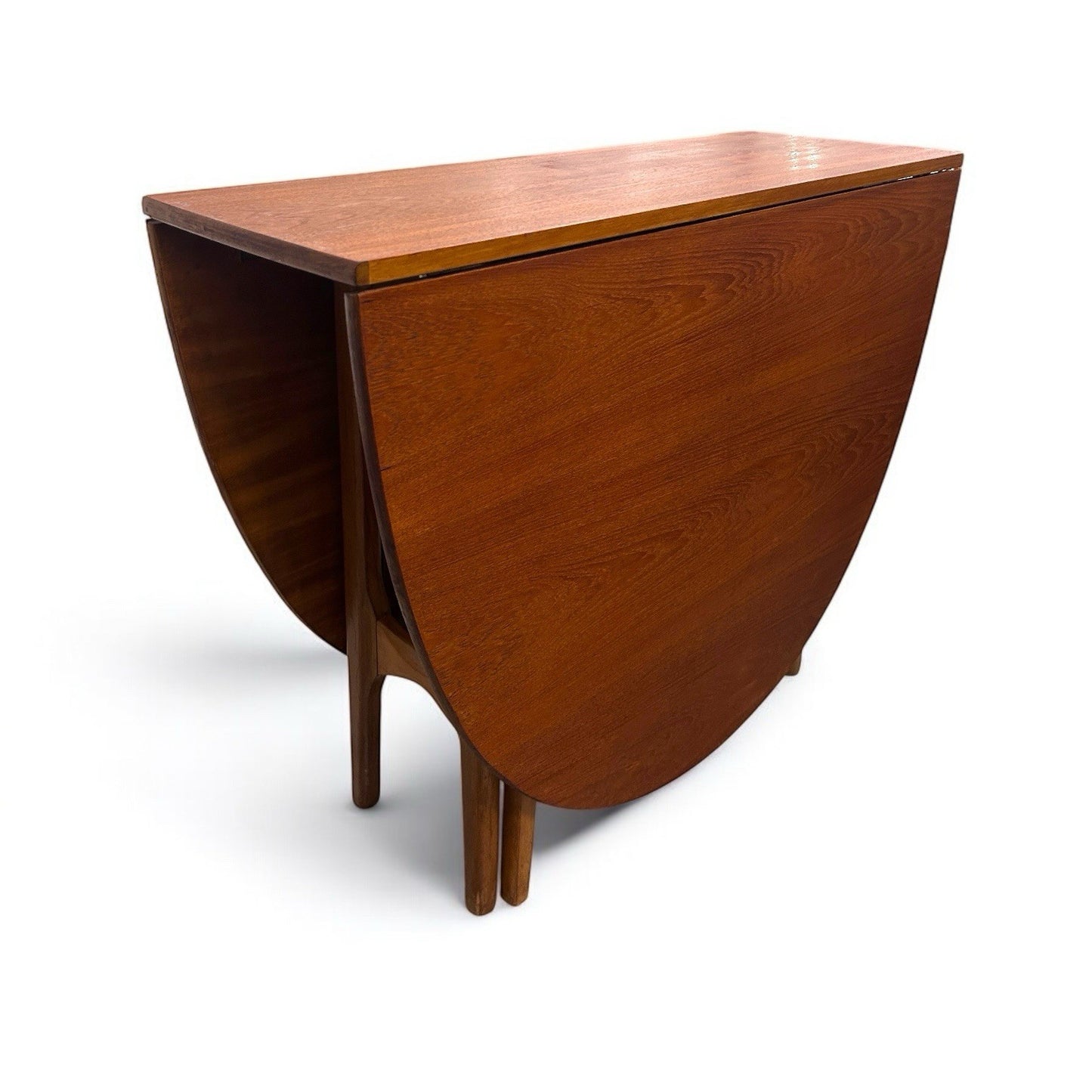 Mid Century Jentique Teak Wood Drop Leaf Table