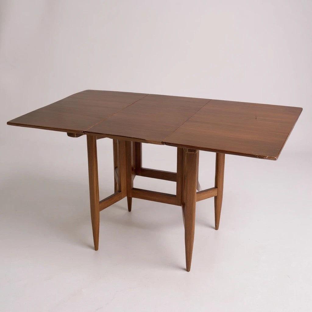 Elliot’s of Newbury Drop Leaf Dining Table | Mid Century Teak Extendable Table