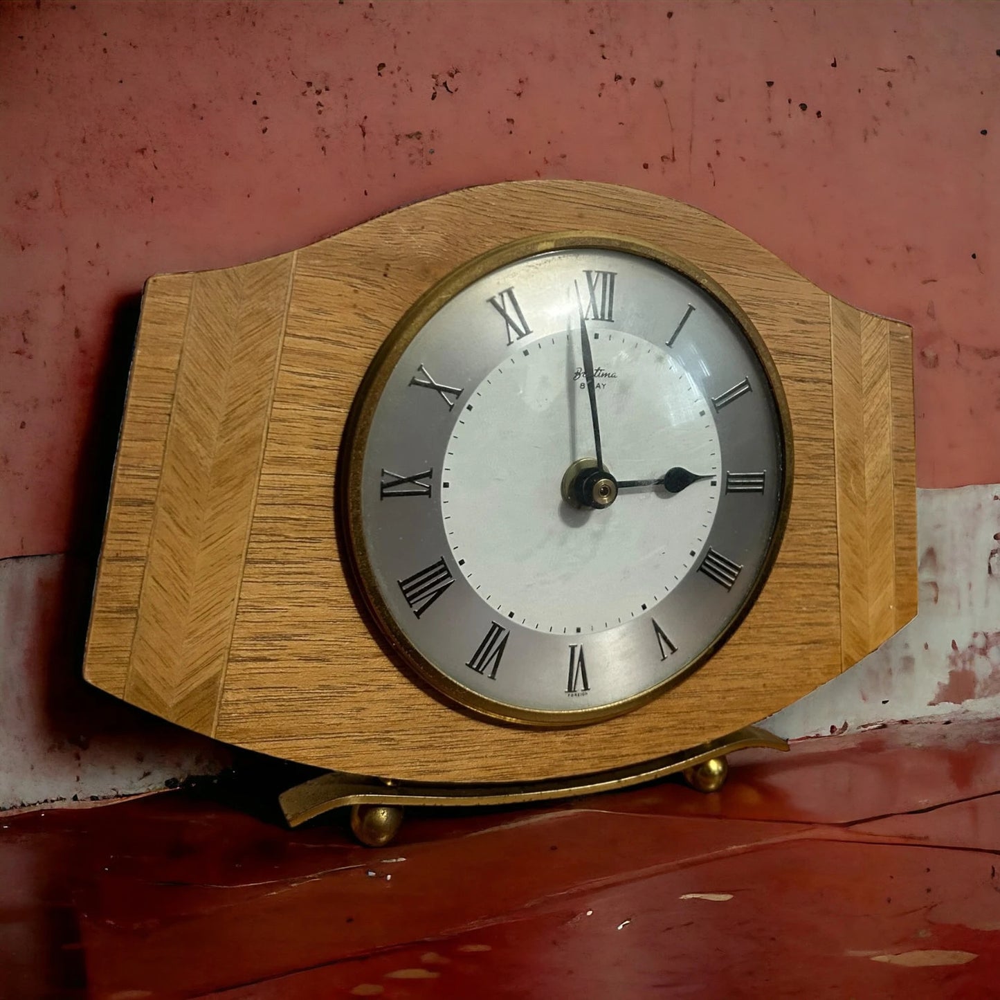 Vintage 80s English Mantle Clock