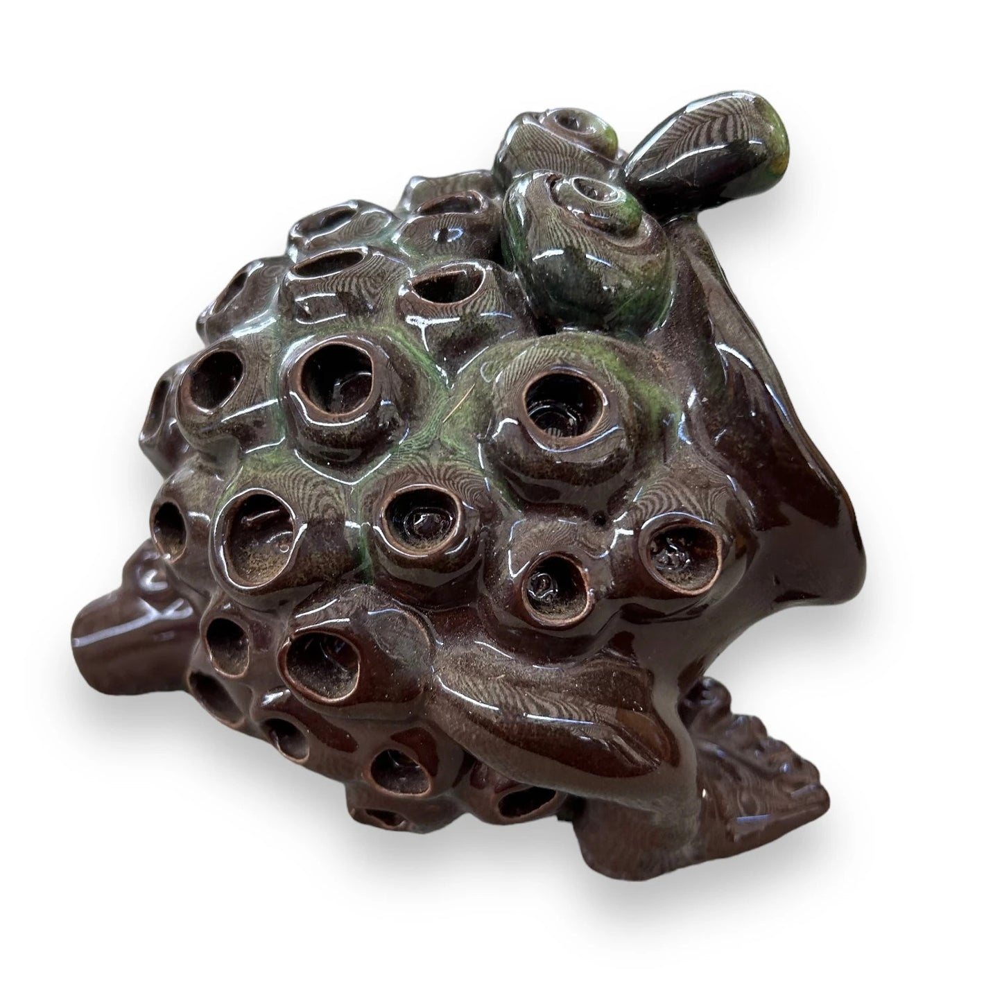 Vintage Cuban Ceramic Frog Statue