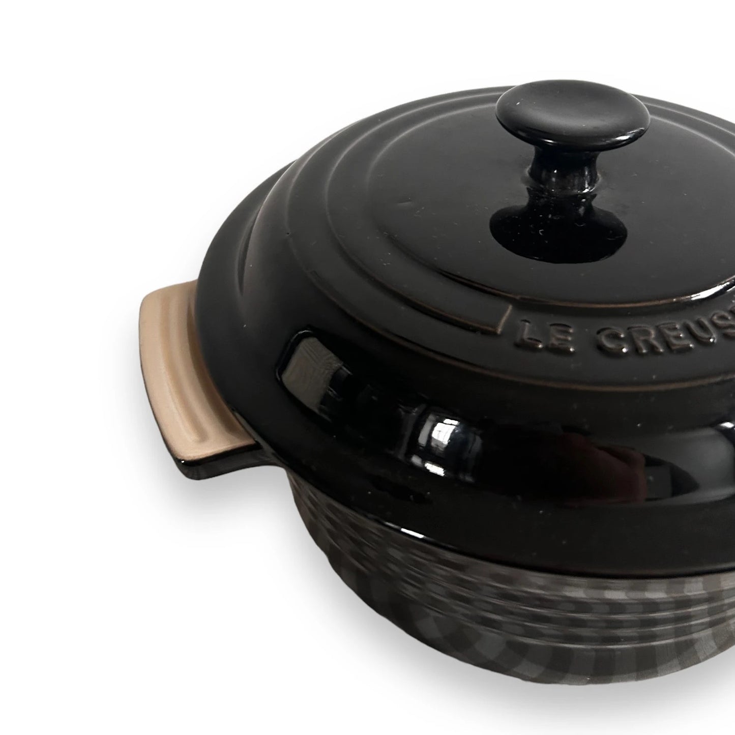 Le Creuset Black Cast Iron Casserole Dish