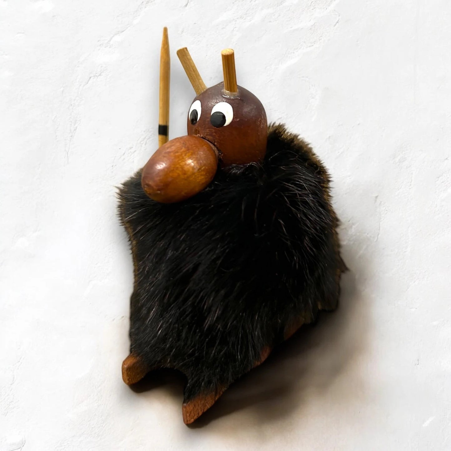 Mid Century Japanese Teak Wood Gonk