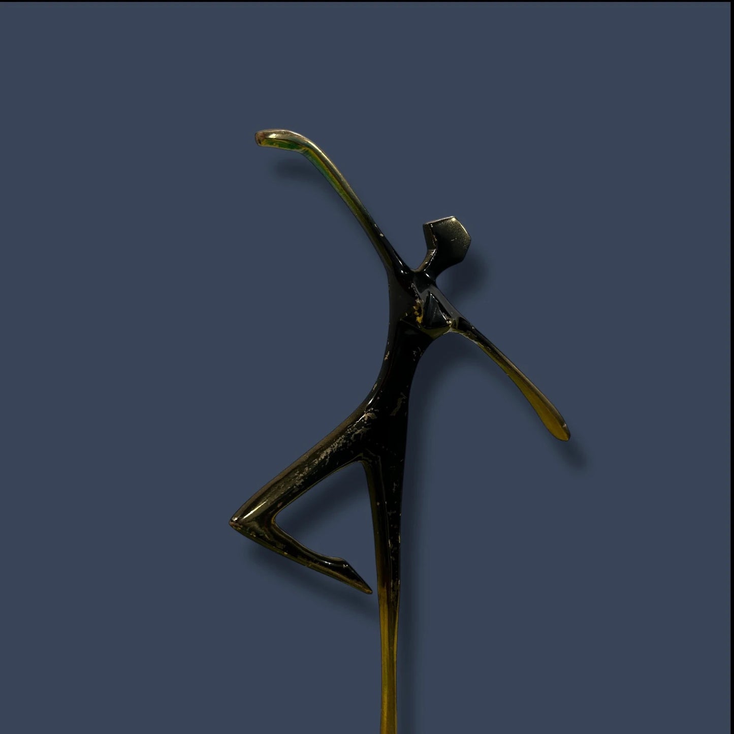 Mid Century Bronze Contemporary Ballet Dancer Lacquered Sculpture