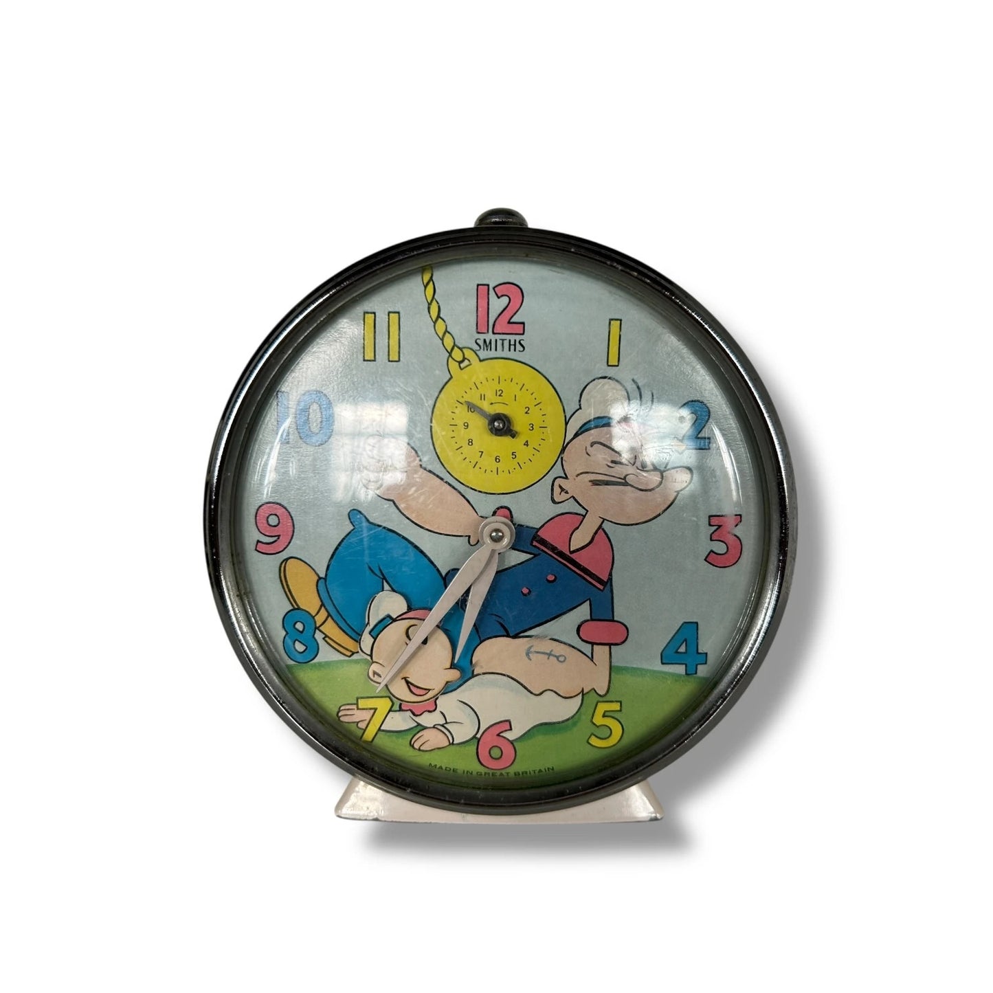 Vintage 1950s Smiths Popeye Alarm Clock – Mid-Century
